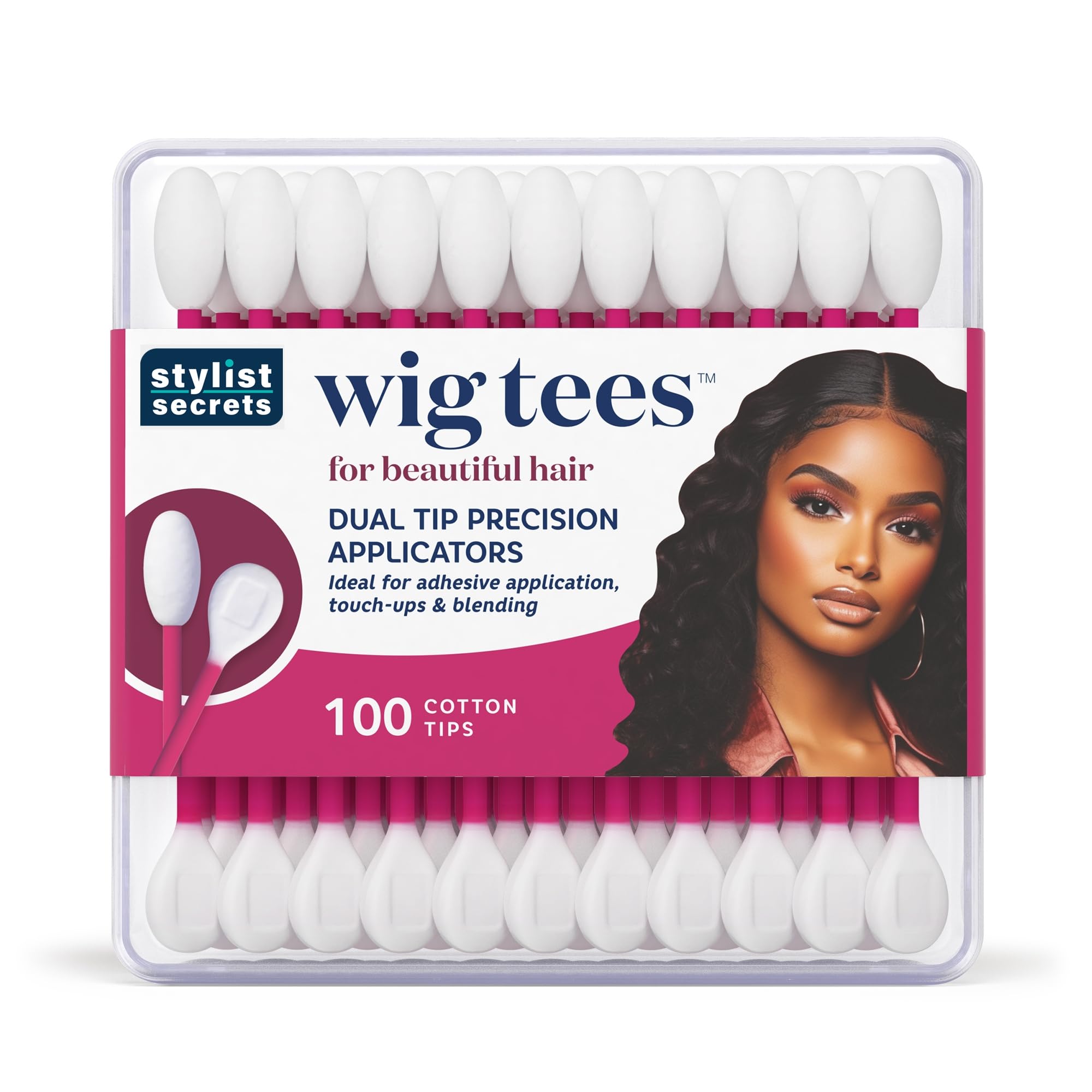 Stylist Secrets Classic Wig Tees Dual Tip Precision Applicators Rounded Swabs