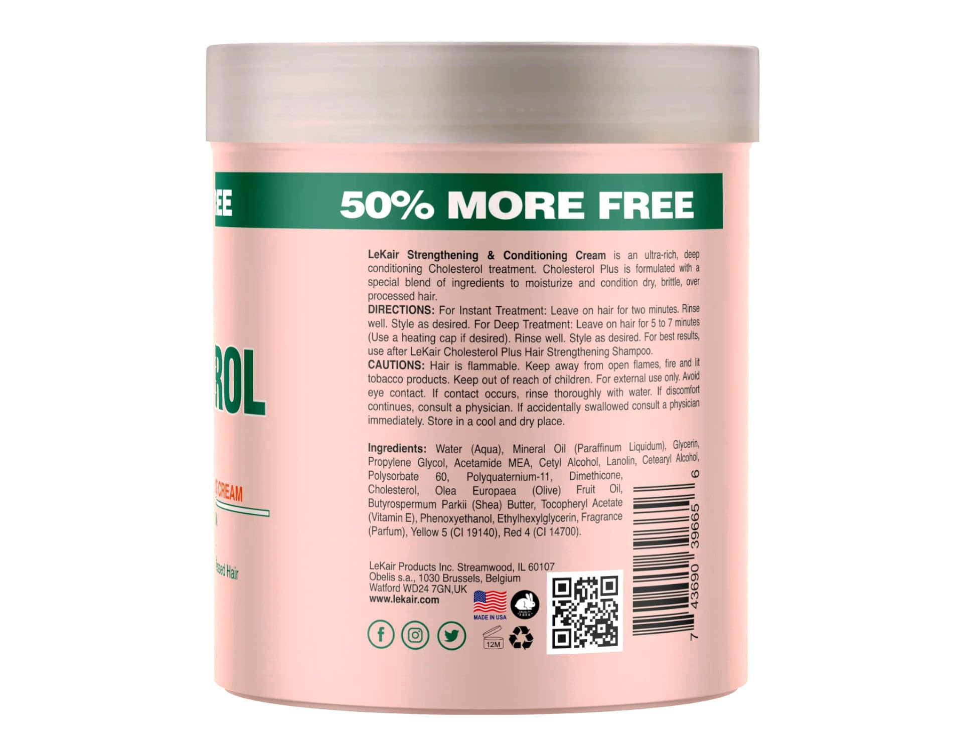 Cholesterol Plus Strengthening Conditioning Cream By Lekair - Thumbnail 3