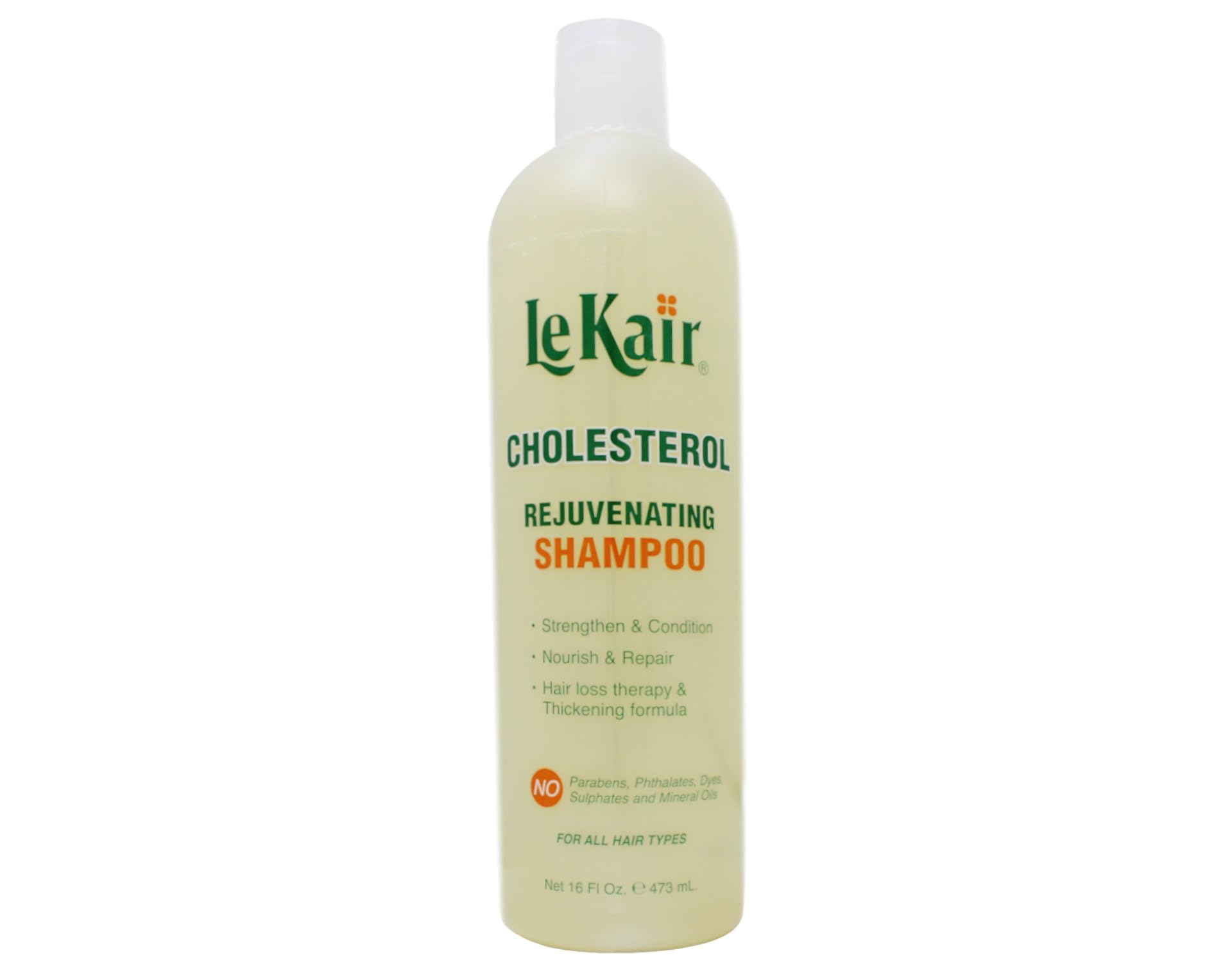 Le Kair Cholesterol Rejuvenating Shampoo for All Hair Types 16 Fl. Oz