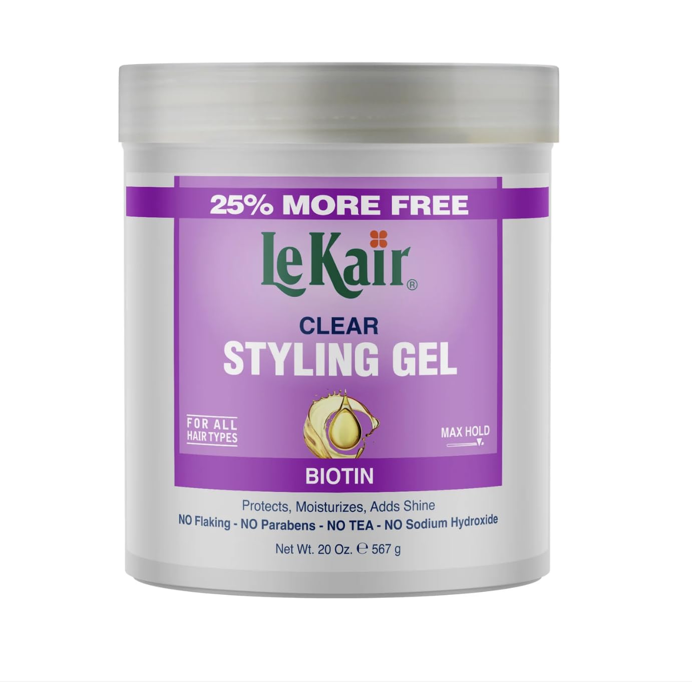 Biotin Enhanced Clear Styling Gel By Lekair