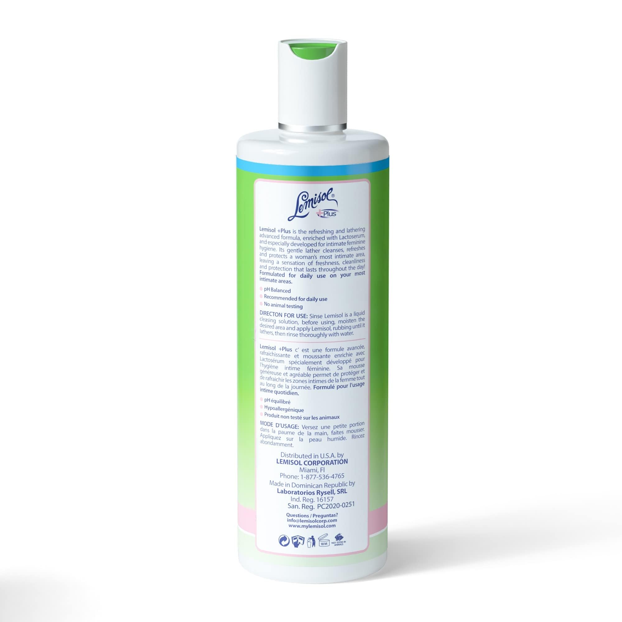 Lemisol Feminine Wash Daily Cleanser Hypoallergenic 16 Fl Oz Bottle