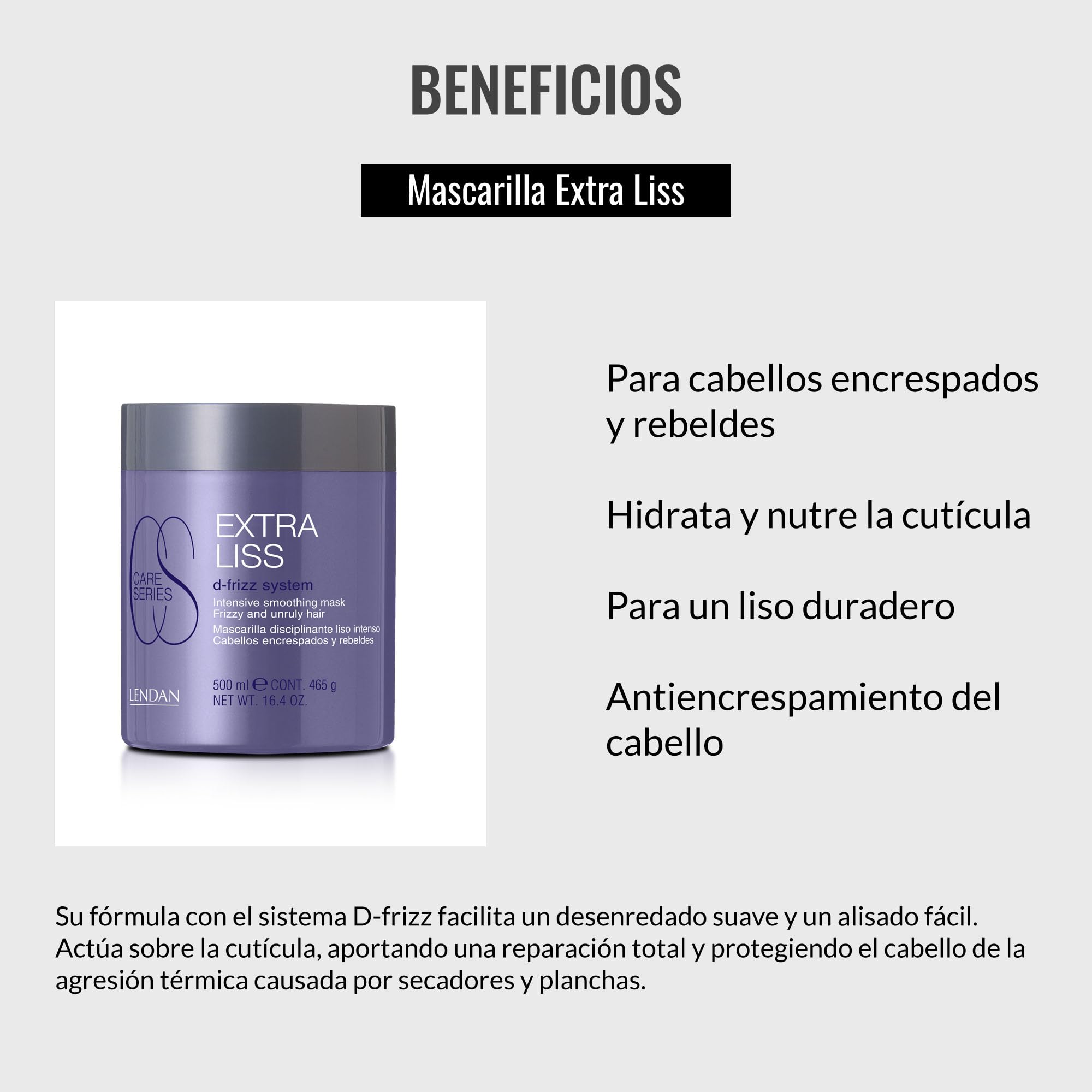 Lendan Smoothing Hair Mask Extra Liss Mask for Frizzy and Unruly Hair Hydrates - Thumbnail 3