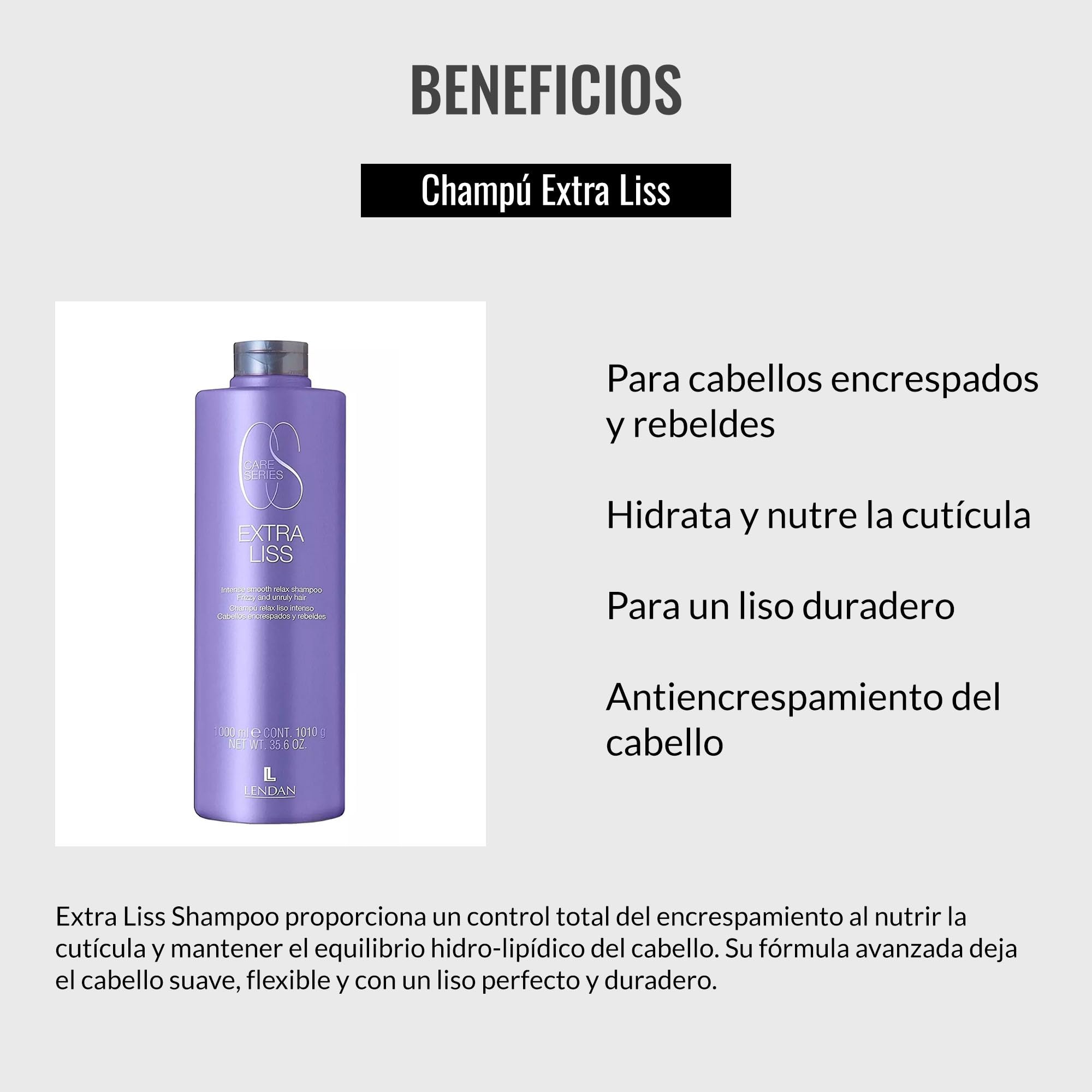 Lendan Straight Hair Shampoo Extra Liss Shampoo for Frizzy and Unruly Hair - Thumbnail 3