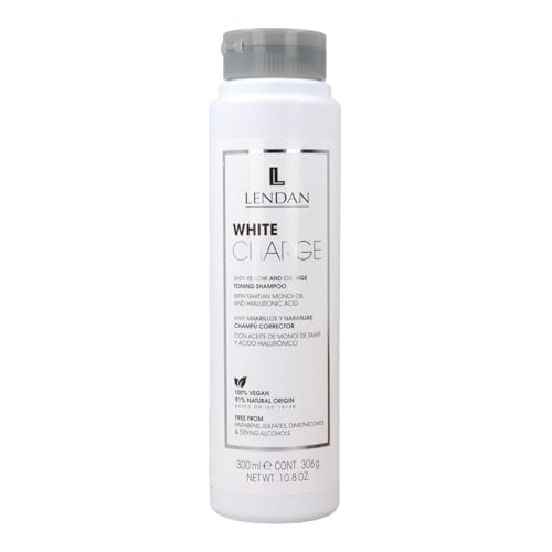 Lendan White Charge Toning Shampoo With Violet and Blue Pigments 10.8 oz - Thumbnail 2
