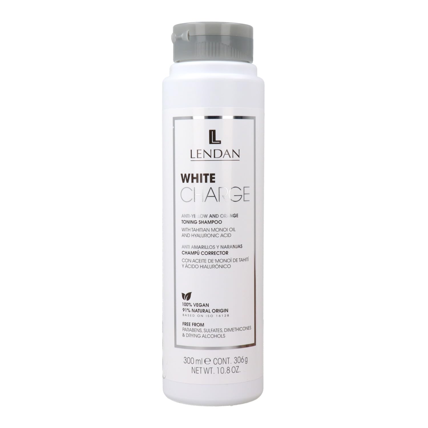 Lendan White Charge Toning Shampoo With Violet and Blue Pigments 10.8 oz