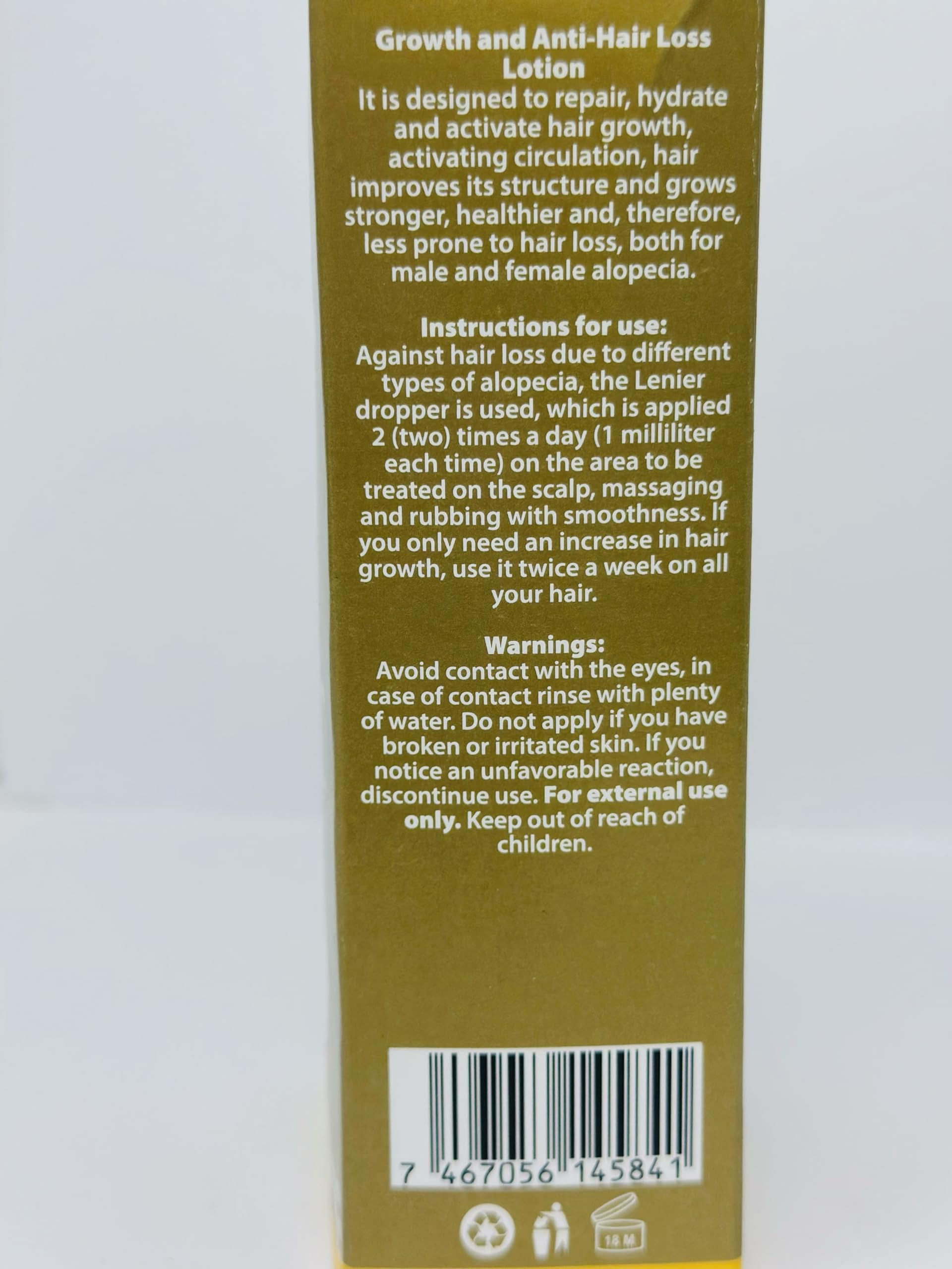 Lenier Crece Mas Hair Lotion Control Fall and Growth W/ Ginger Coconut Rosemary - Thumbnail 2