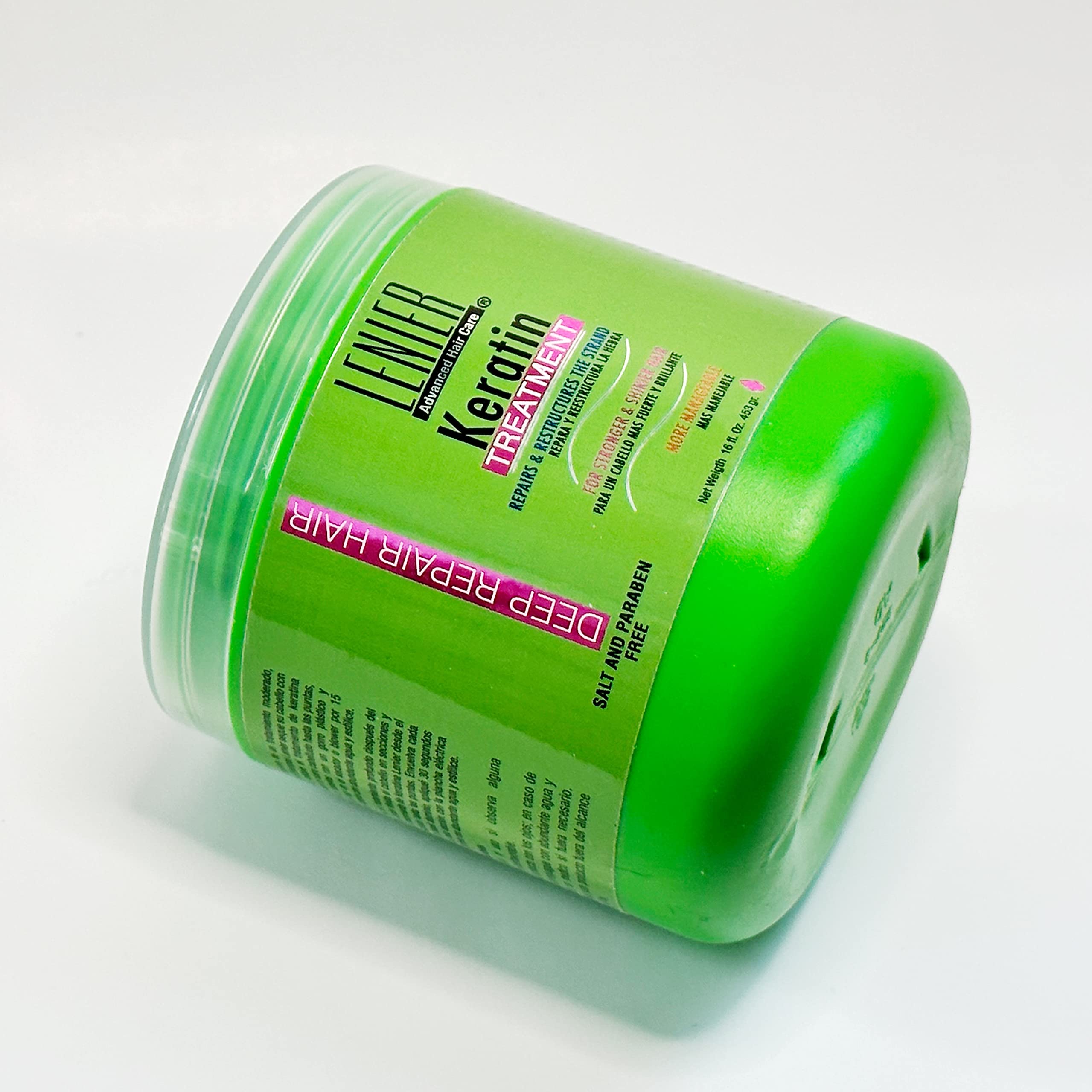 Lenier Keratin Deep Repair Hair Treatment 16 oz - Thumbnail 2