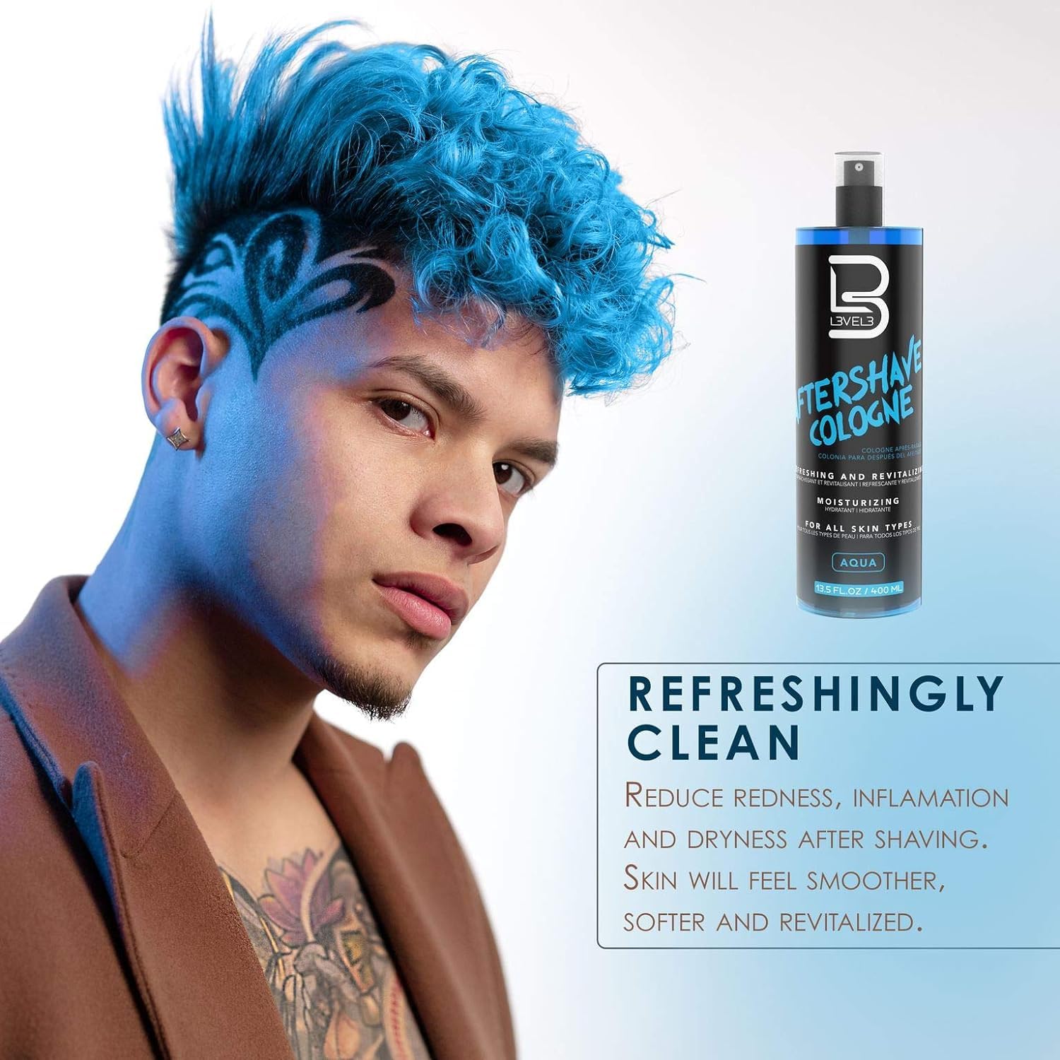 L3 Level 3 After Shave Cologne Softens Skin Refreshes and Relieves Face and - Thumbnail 2