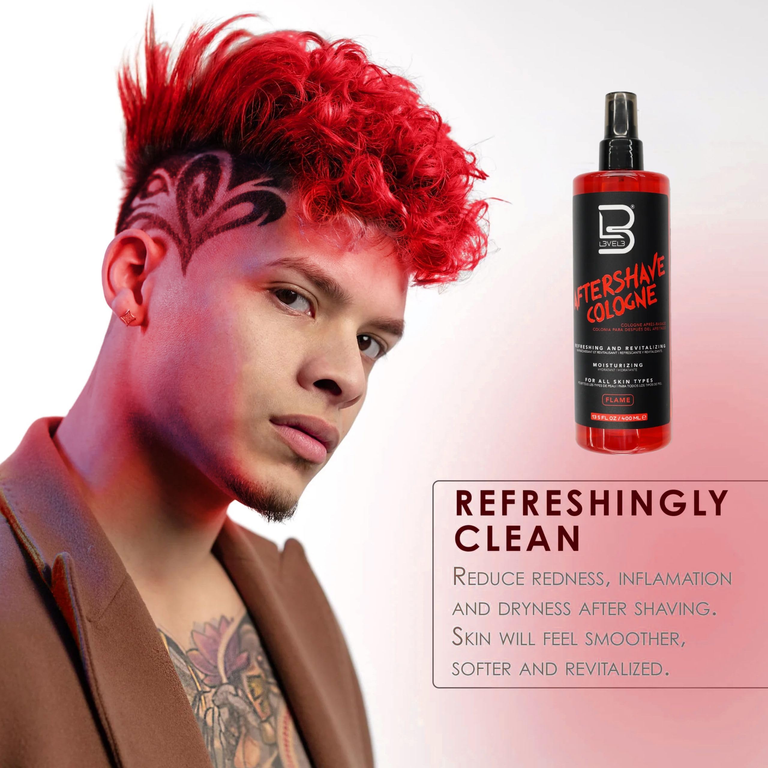 L3 Level 3 After Shave Cologne Softens Skin Refreshes and Relieves Face and - Thumbnail 3