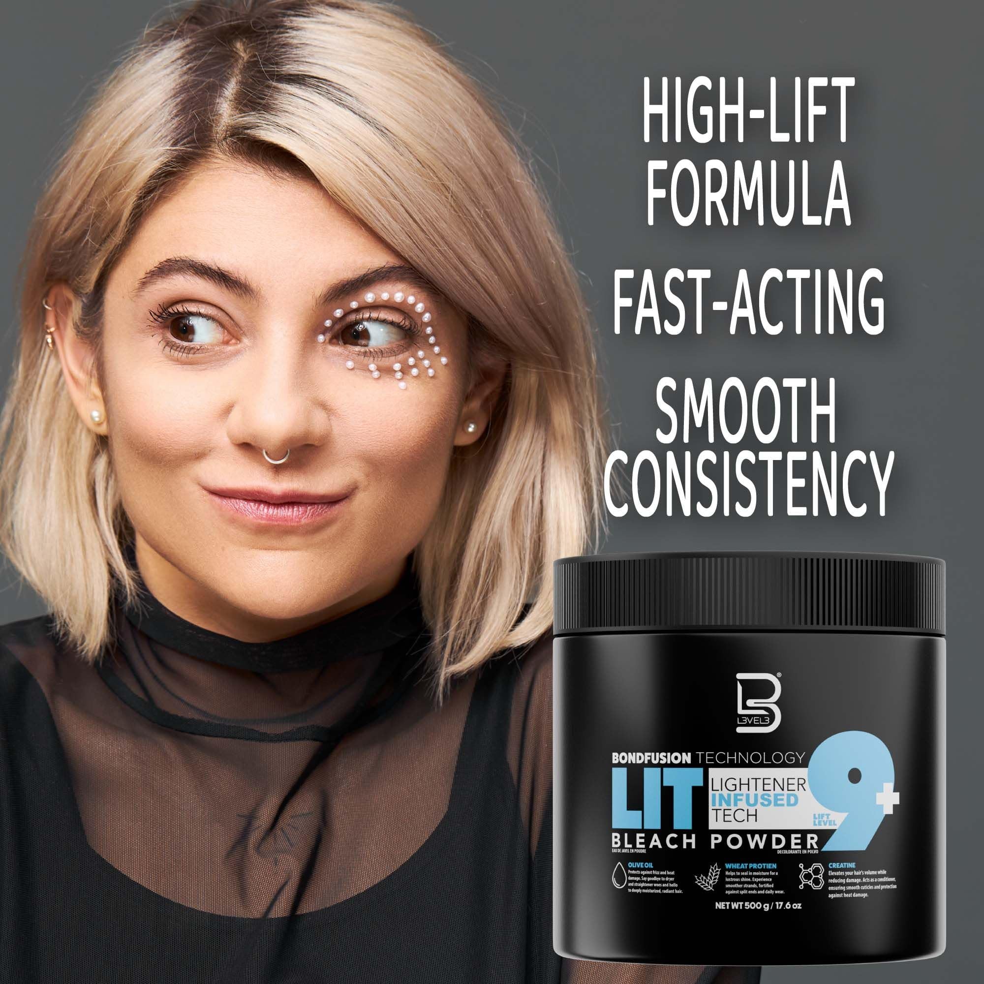 L3 Level 3 Bondfusion Lit Bleach Powder Hair Lightener With Olive Oil and Wheat - Thumbnail 3