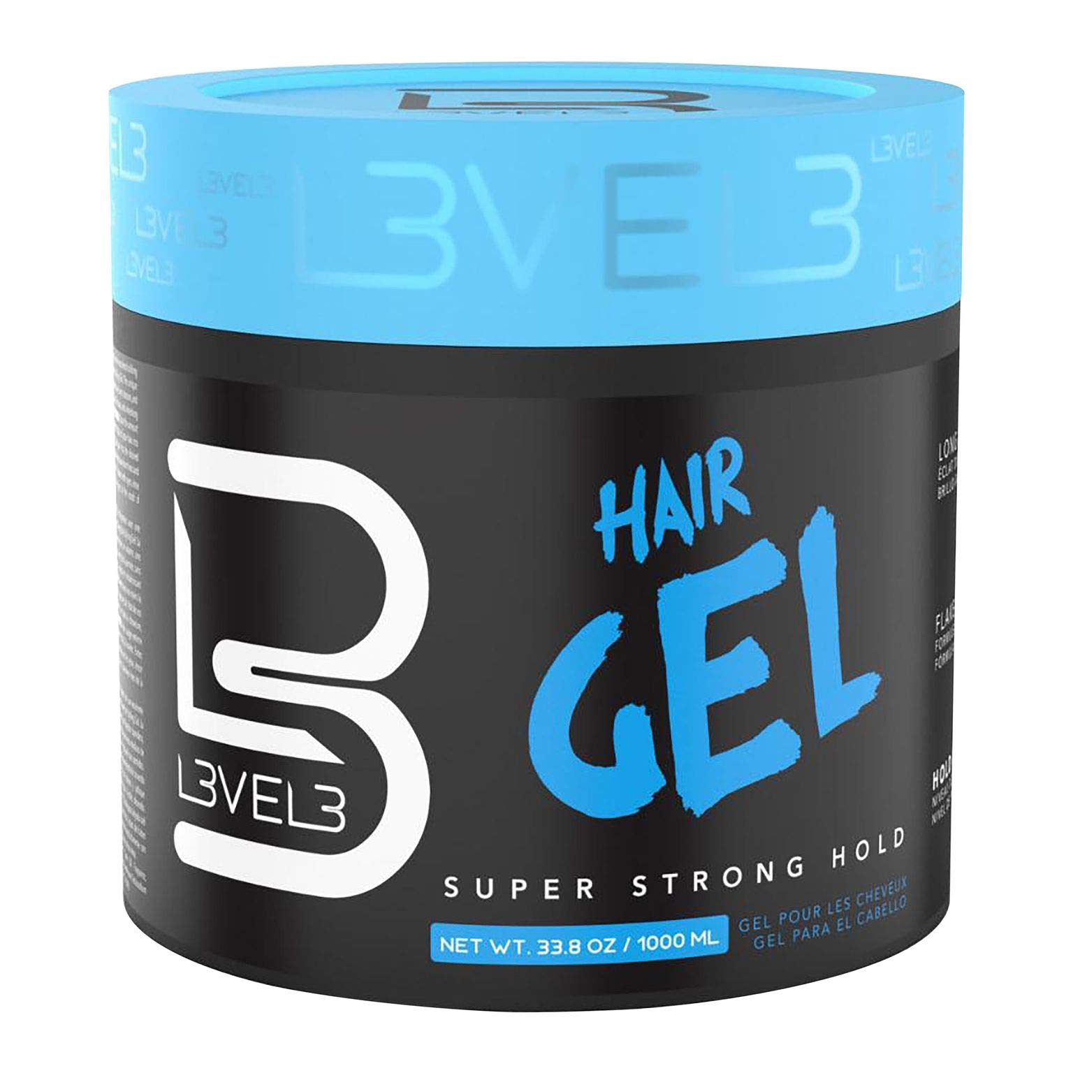 L3 Hair Gel Super Strong Hold Flake Free Shine and Women Level 3 Gel Add Volume - Thumbnail 3