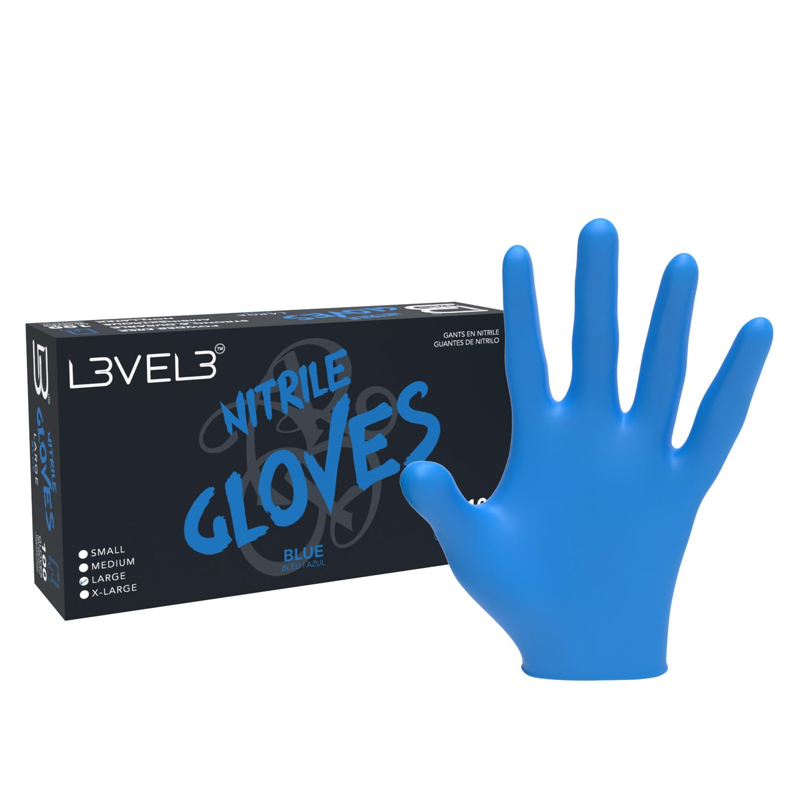 L3 Level 3 Nitrile Gloves Professional Heavy Duty Disposable Gloves Latex Free