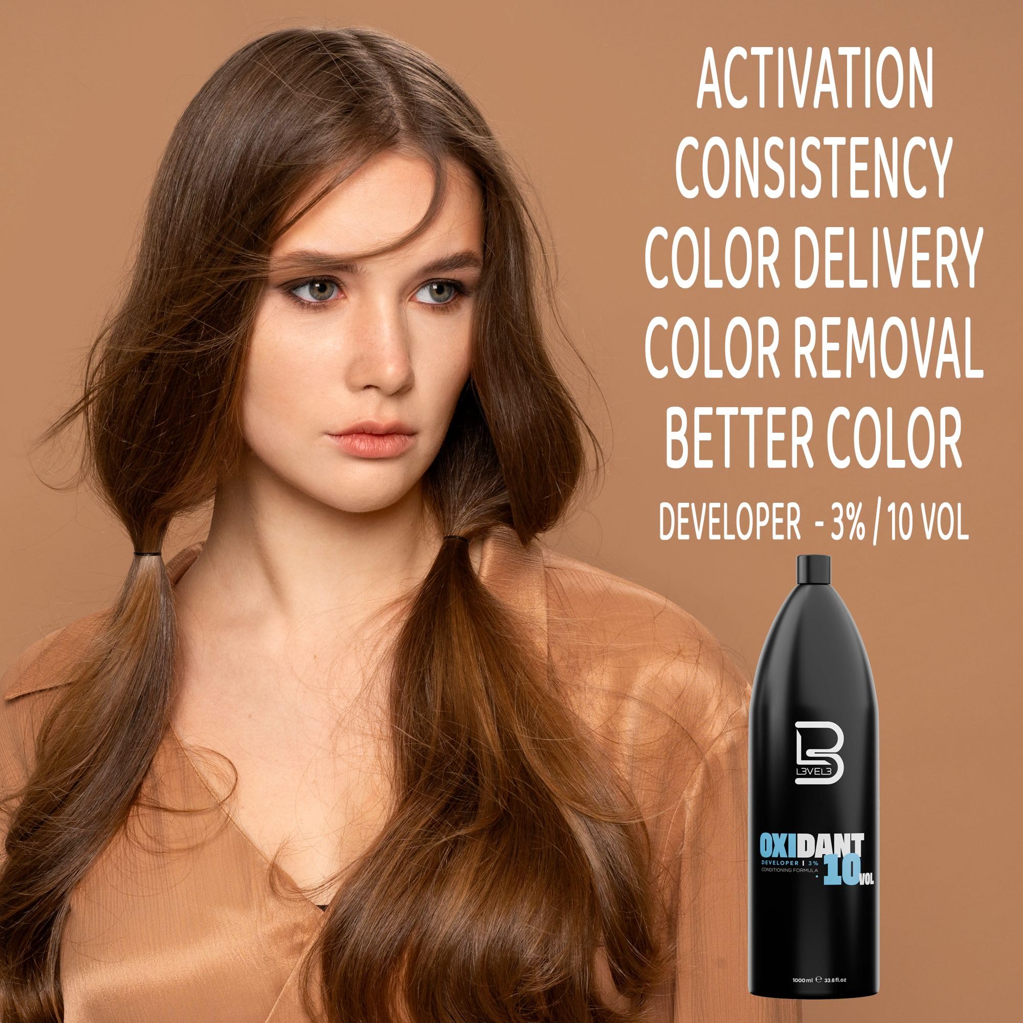 L3 Level 3 Oxidant Hair Developer Creme Developer for Hair Dye Hair Bleach - Thumbnail 2