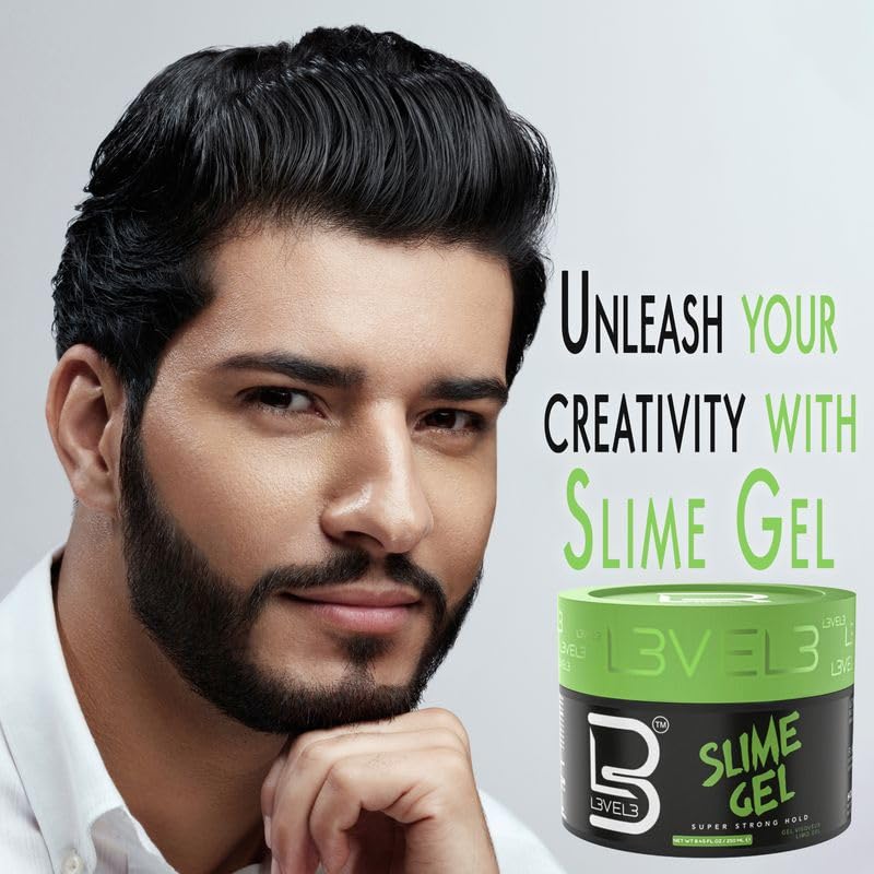 L3 Level 3 Slime Gel Firm Hold Hair Styling Gel - Thumbnail 3