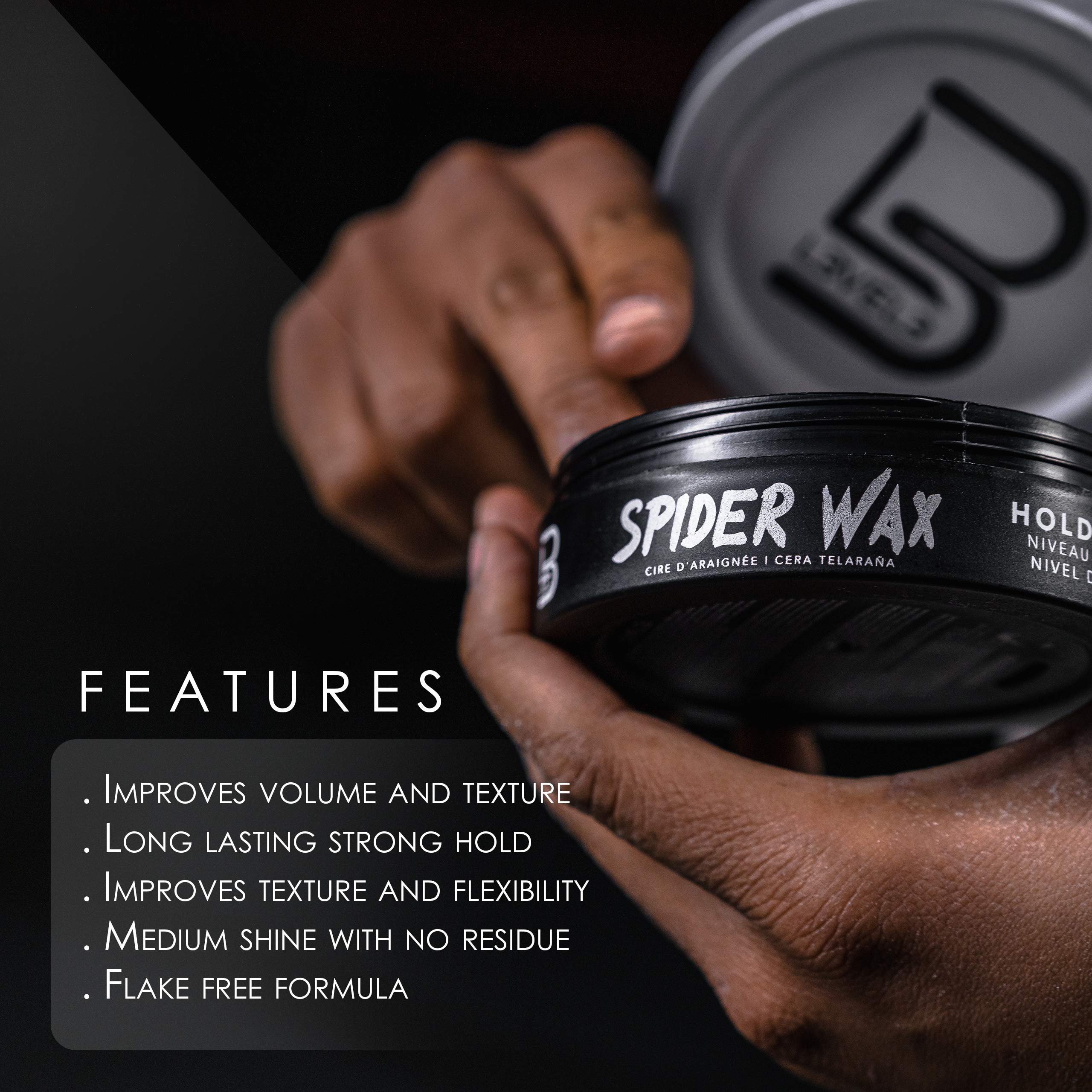 L3 Level 3 Spider Wax and Strong Hold Improve Your Hair Volume and Texture - Thumbnail 2