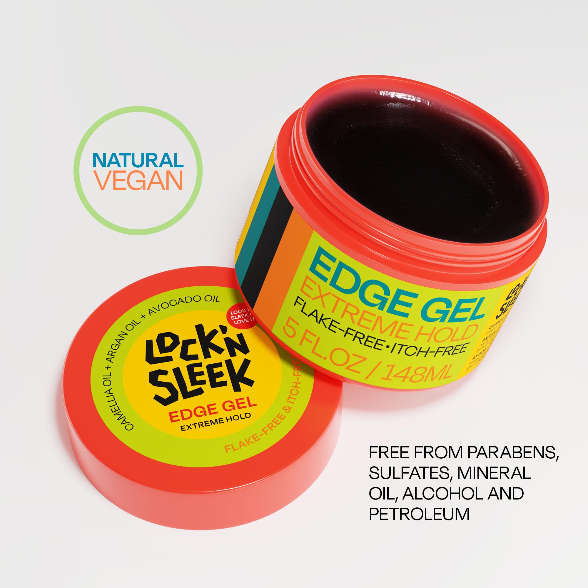 Lock'n Sleek Edge Gel for Locks Extreme Hold Moisturizing Smoother Edge Control - Thumbnail 2