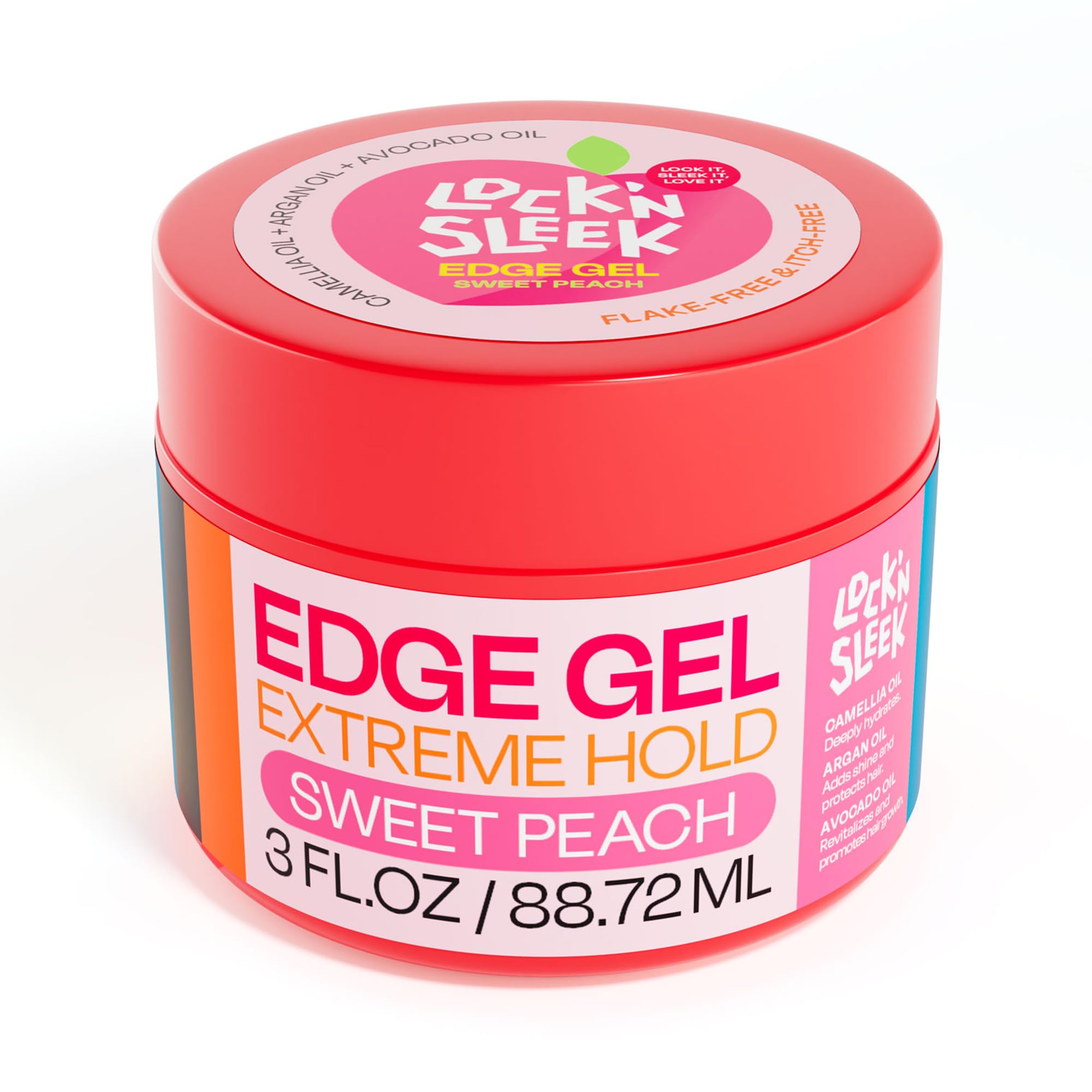 Lock'n Sleek Edge Gel Extreme Hold Edge Control Briding Gel Flake Free Tames