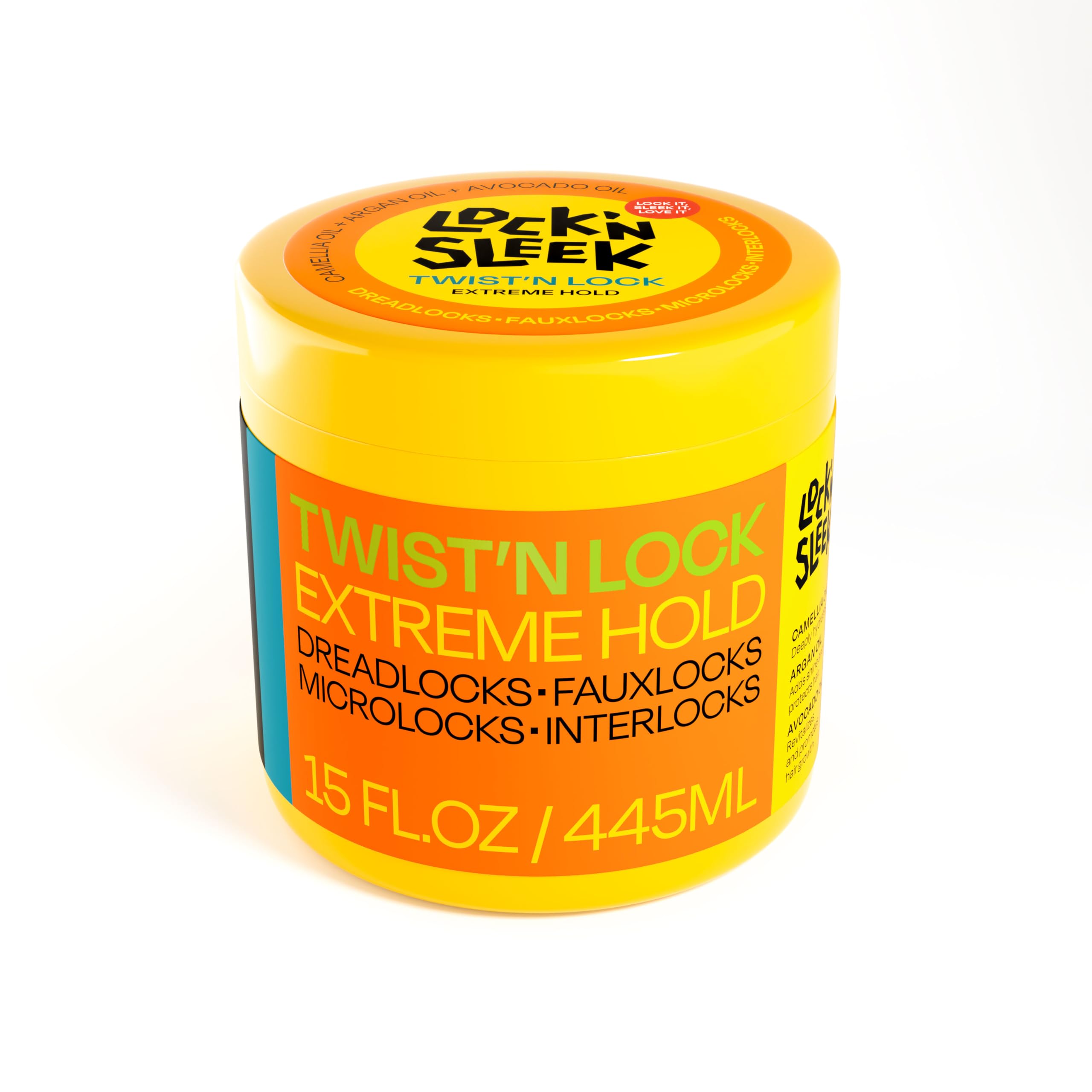 Lock'n Sleek Braiding Gel Extreme Hold Braid Loc and Twist Flake Free Tames