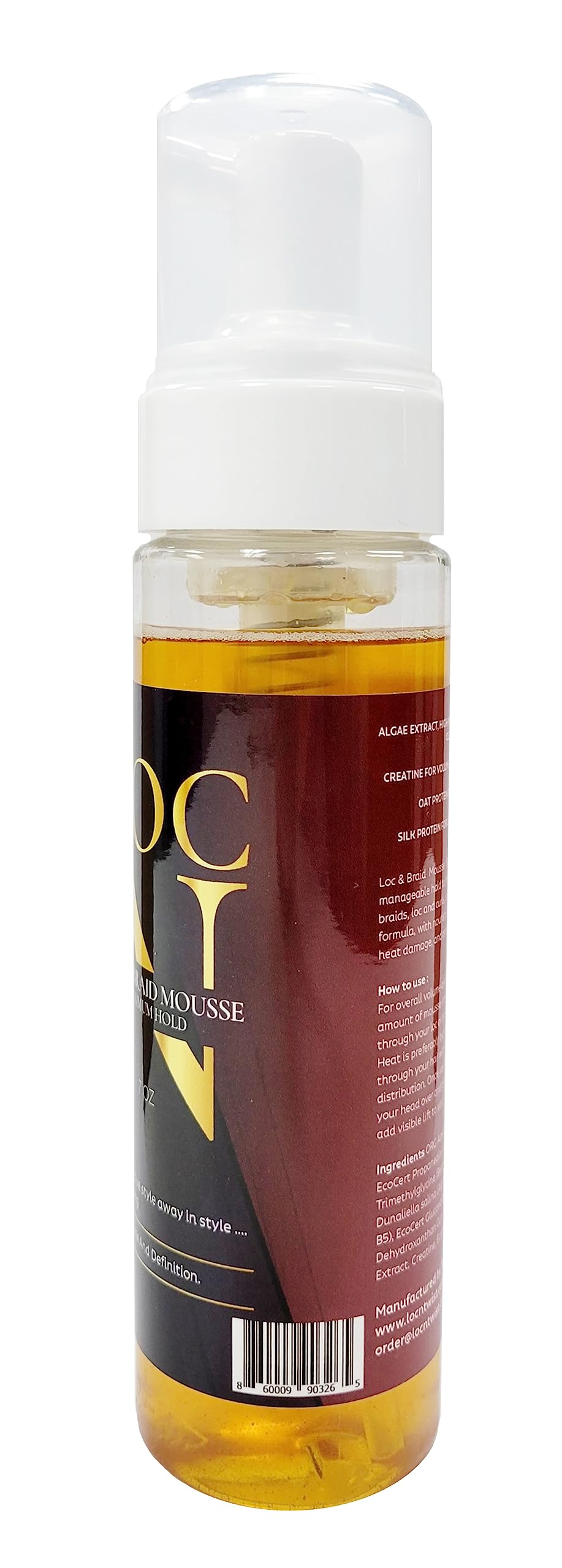 Loc N Loc Braid Mousse Maximum Hold 7 oz - Thumbnail 2