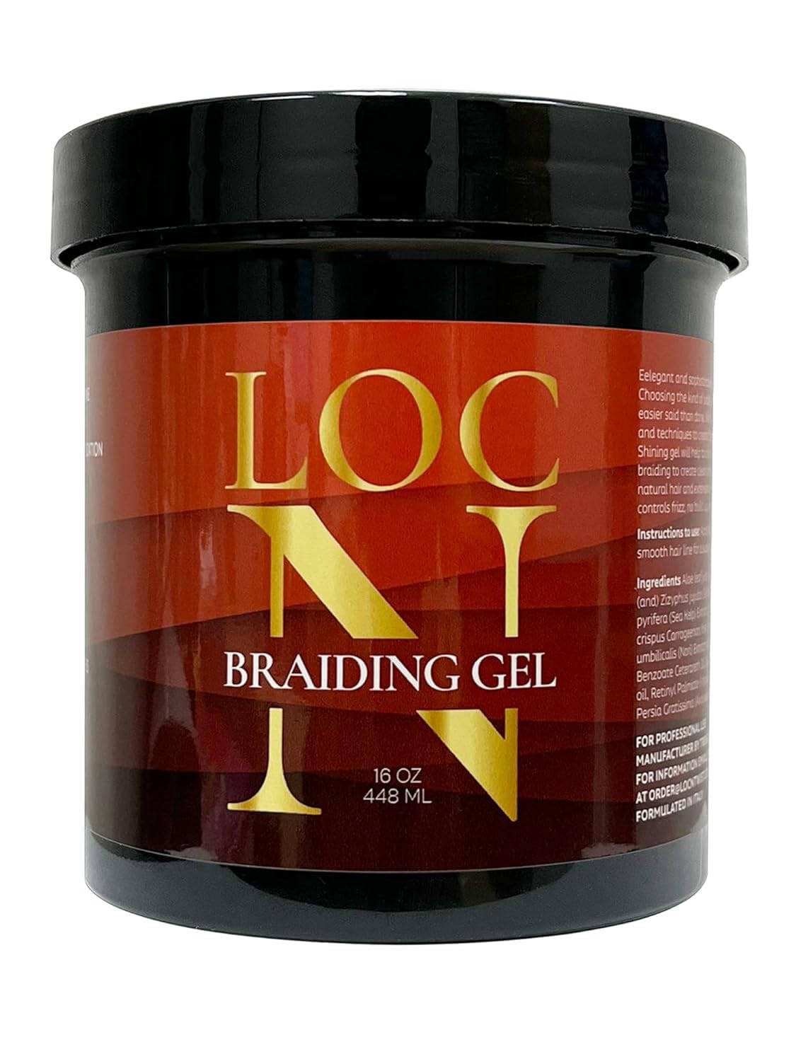 Loc N Professional Braiding Gel . Extra Hold 16 oz