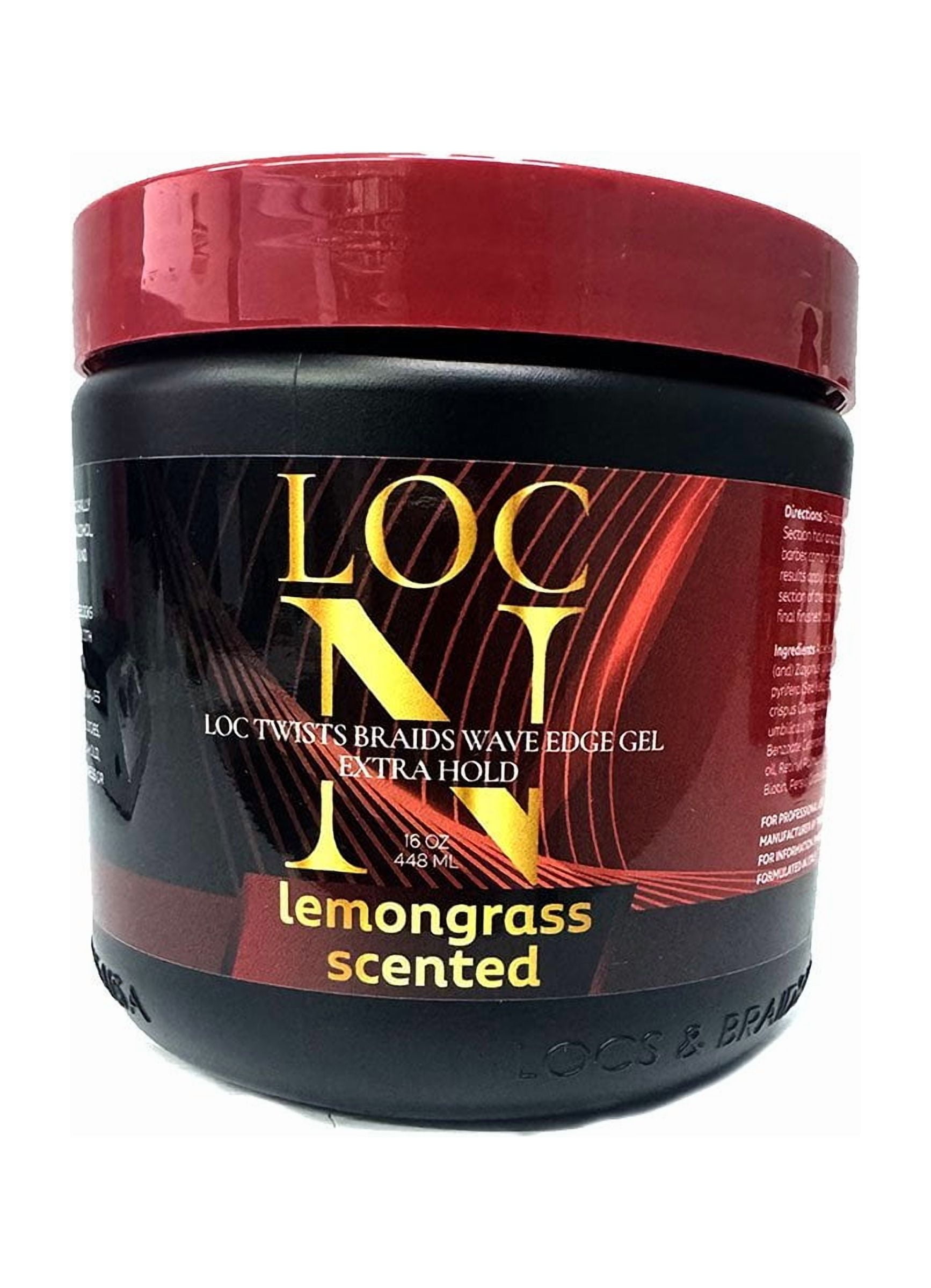 Loc N Twist Braid Edge Gel Extra Hold Lemongrass 16 oz