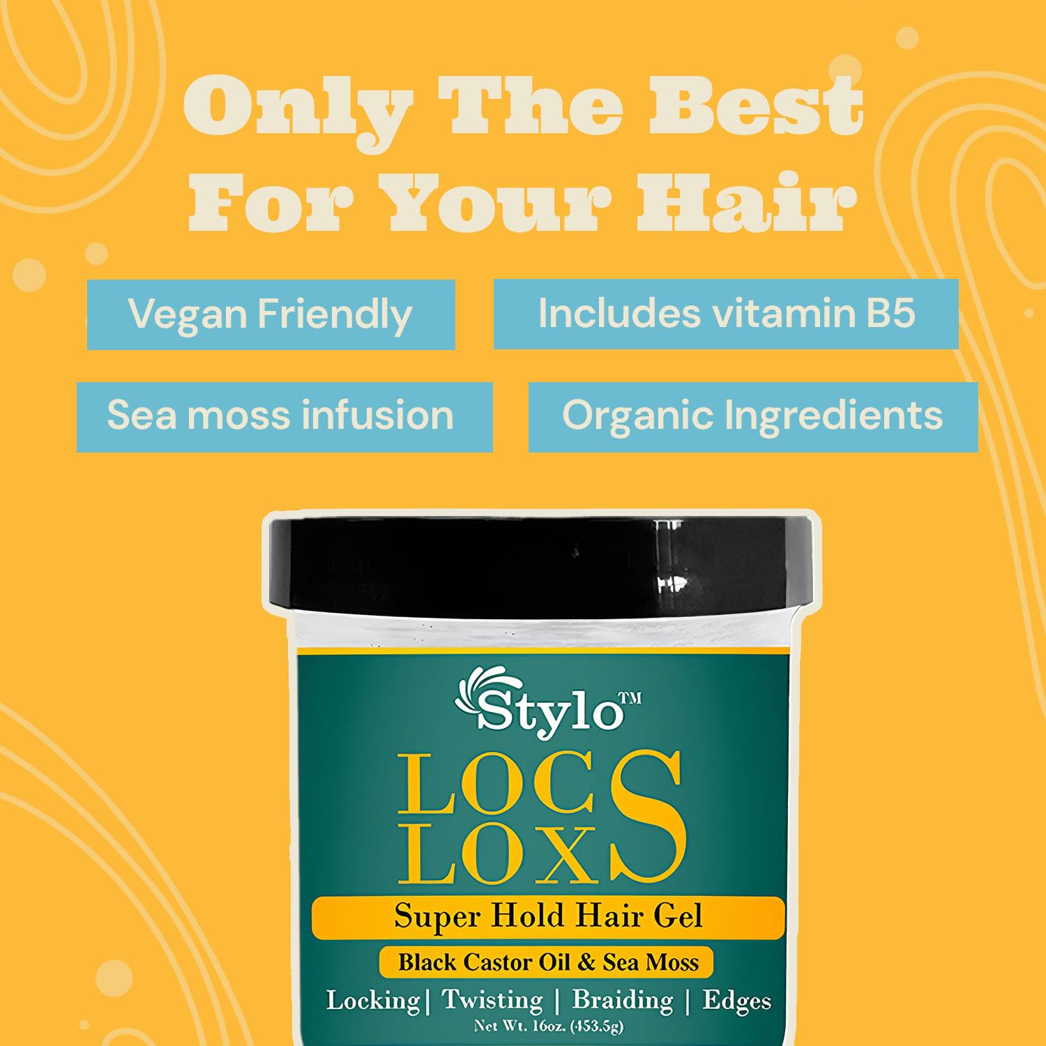 J. Amila Stylo Locs Gel High Hold Braiding Retwisting Gel for Locs Dreads Edges - Thumbnail 2