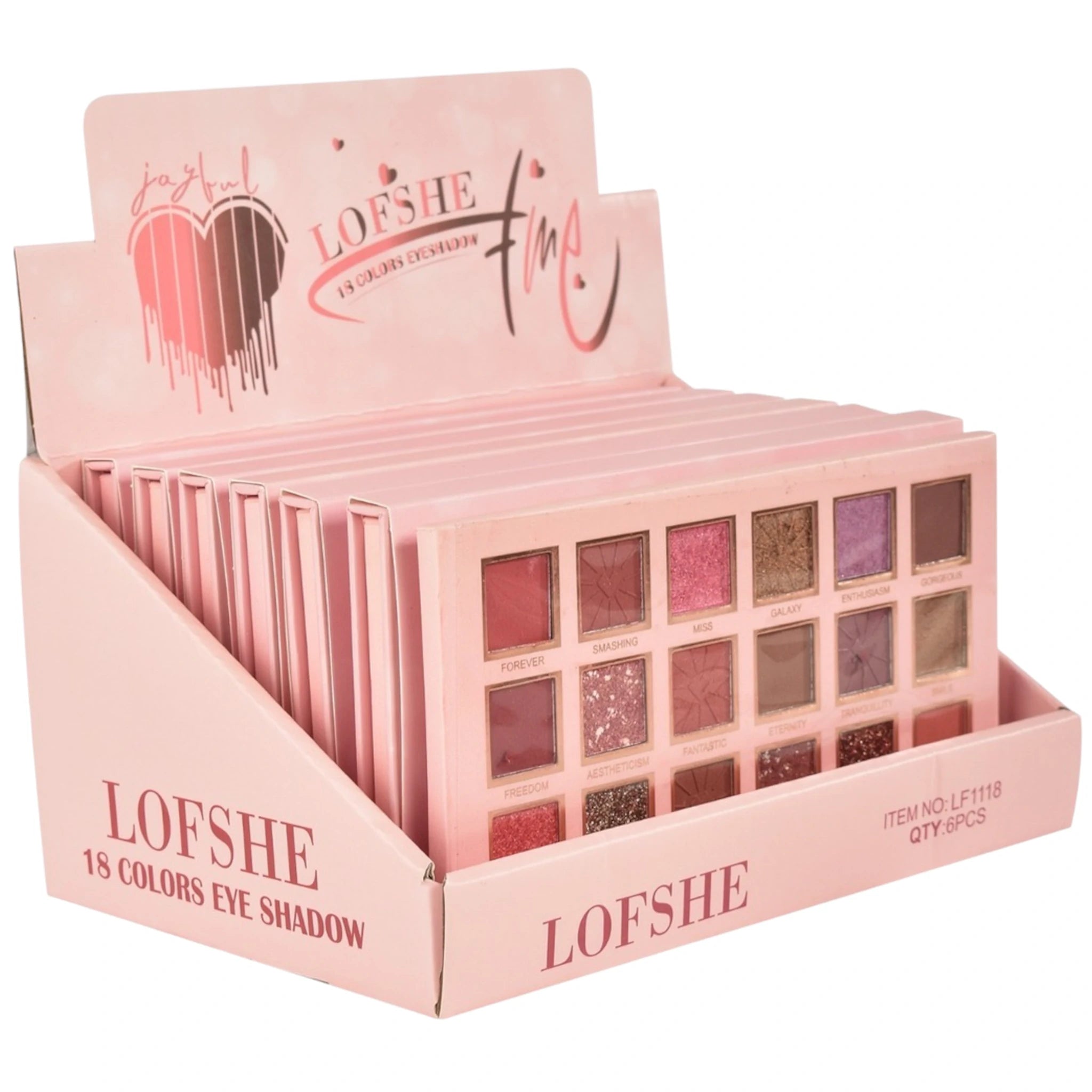 (6-pack) Lofshe 18 Color Eyeshadow