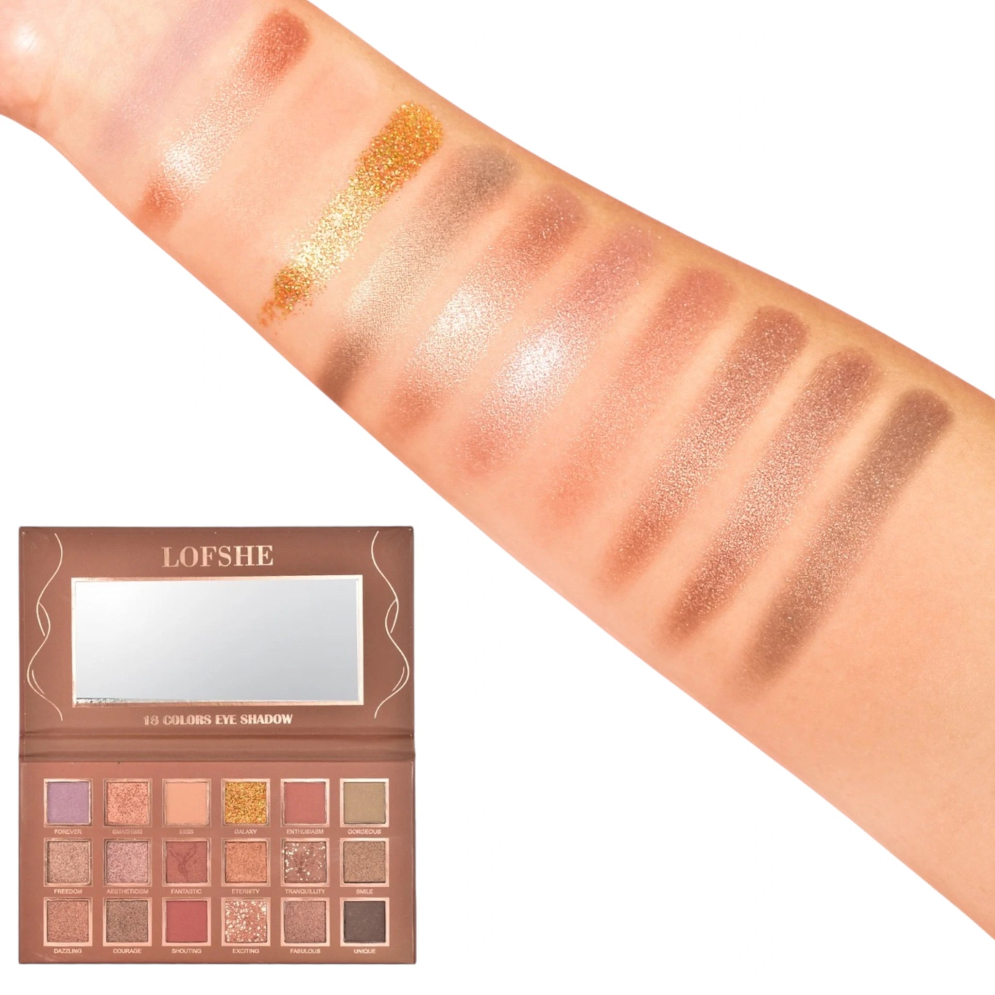 (6-pack) Lofshe Nice Under The Sea 18 Colors Eyeshadow - Thumbnail 3