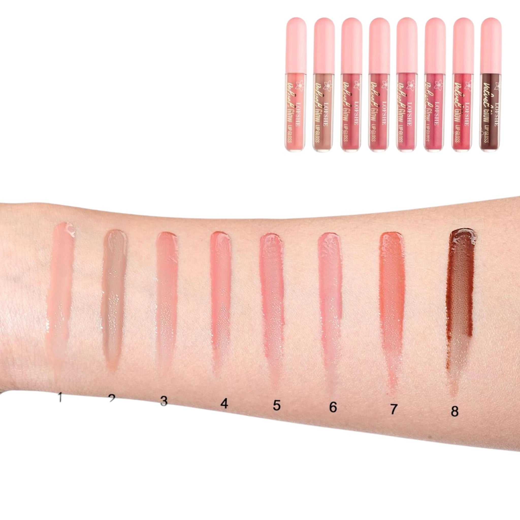 (48-pack) LOFSHE Velvet Glow LipGloss (LF01) - Thumbnail 3