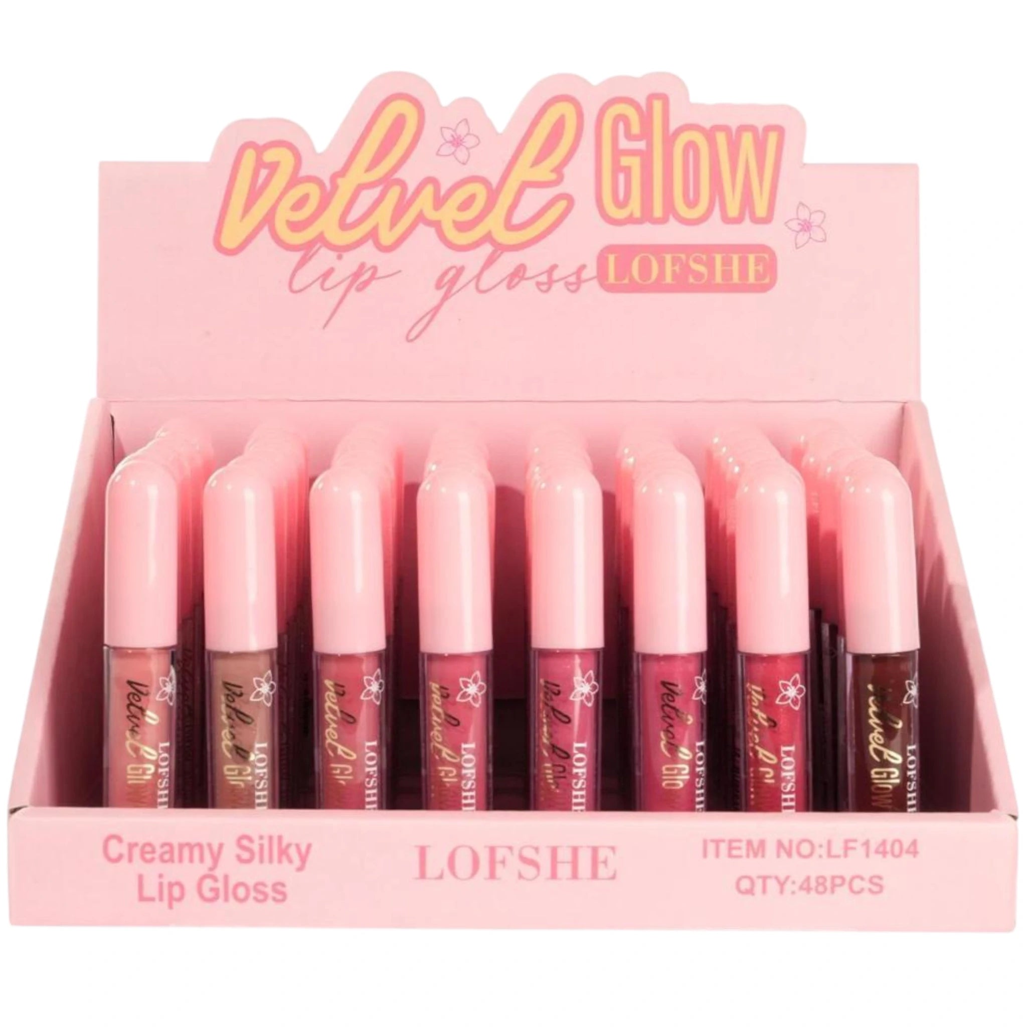 (48-pack) LOFSHE Velvet Glow LipGloss (LF01)