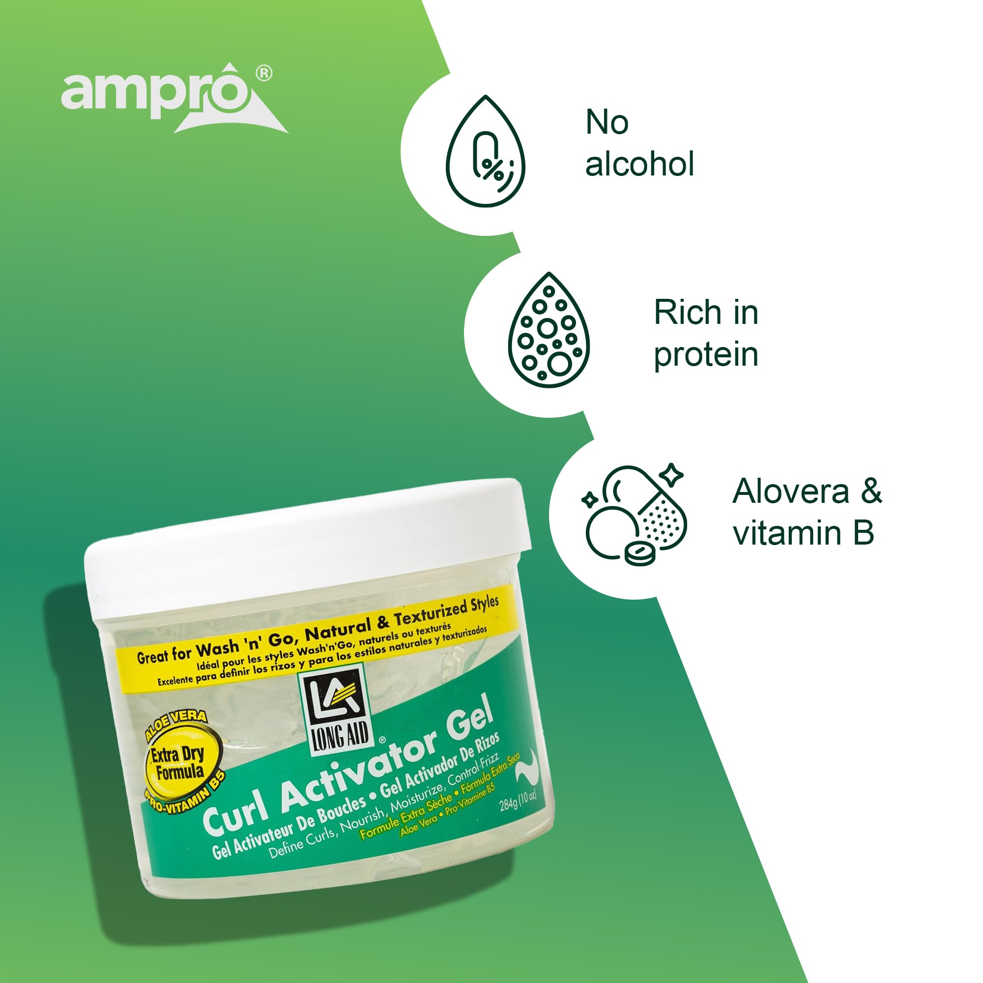 Ampro Long Aid Activator Gel Enriched With Aloe Vera Protein and Vitamin B