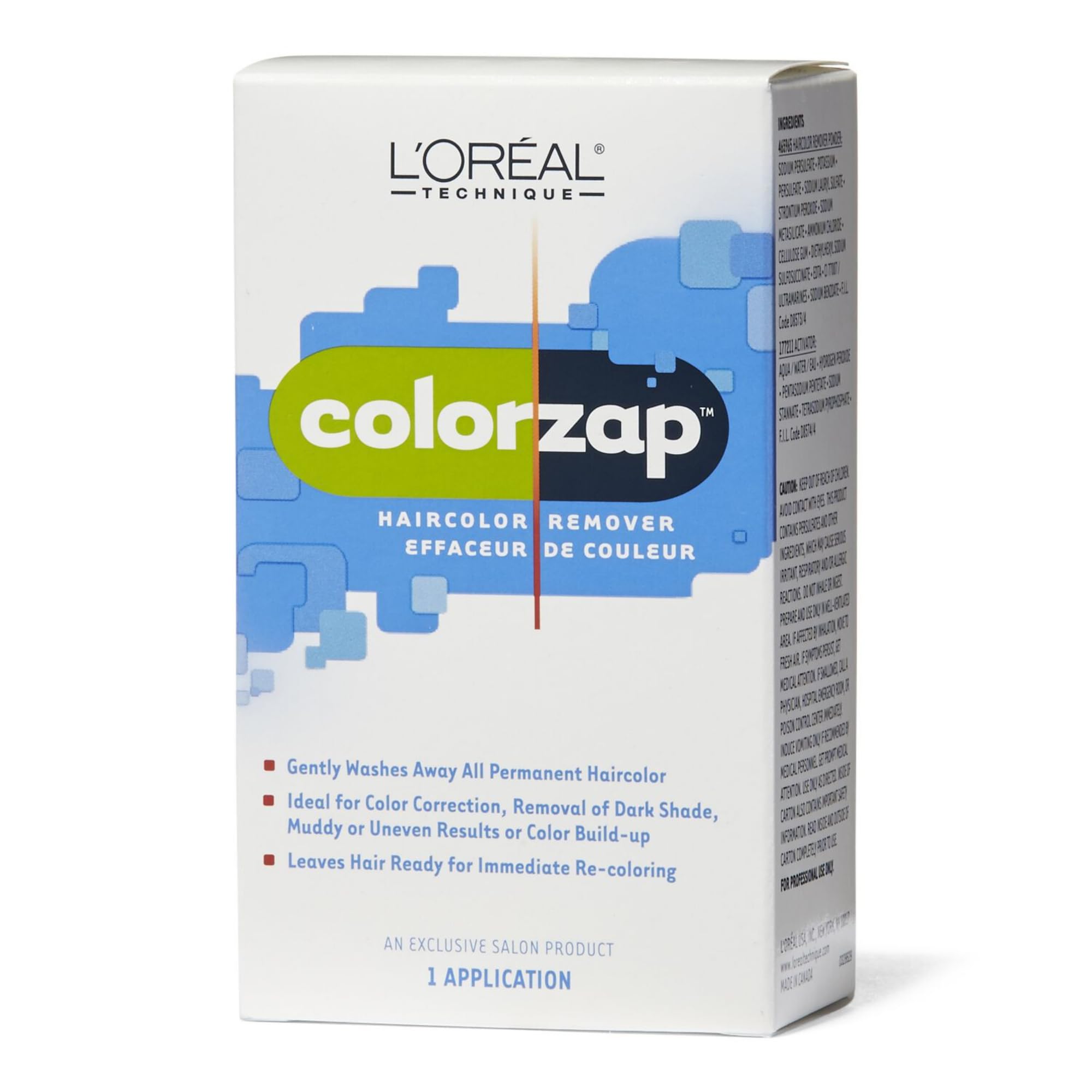 L'oreal Technique Colorzap Hair Color Remover Leaves Hair Ready for Immediate