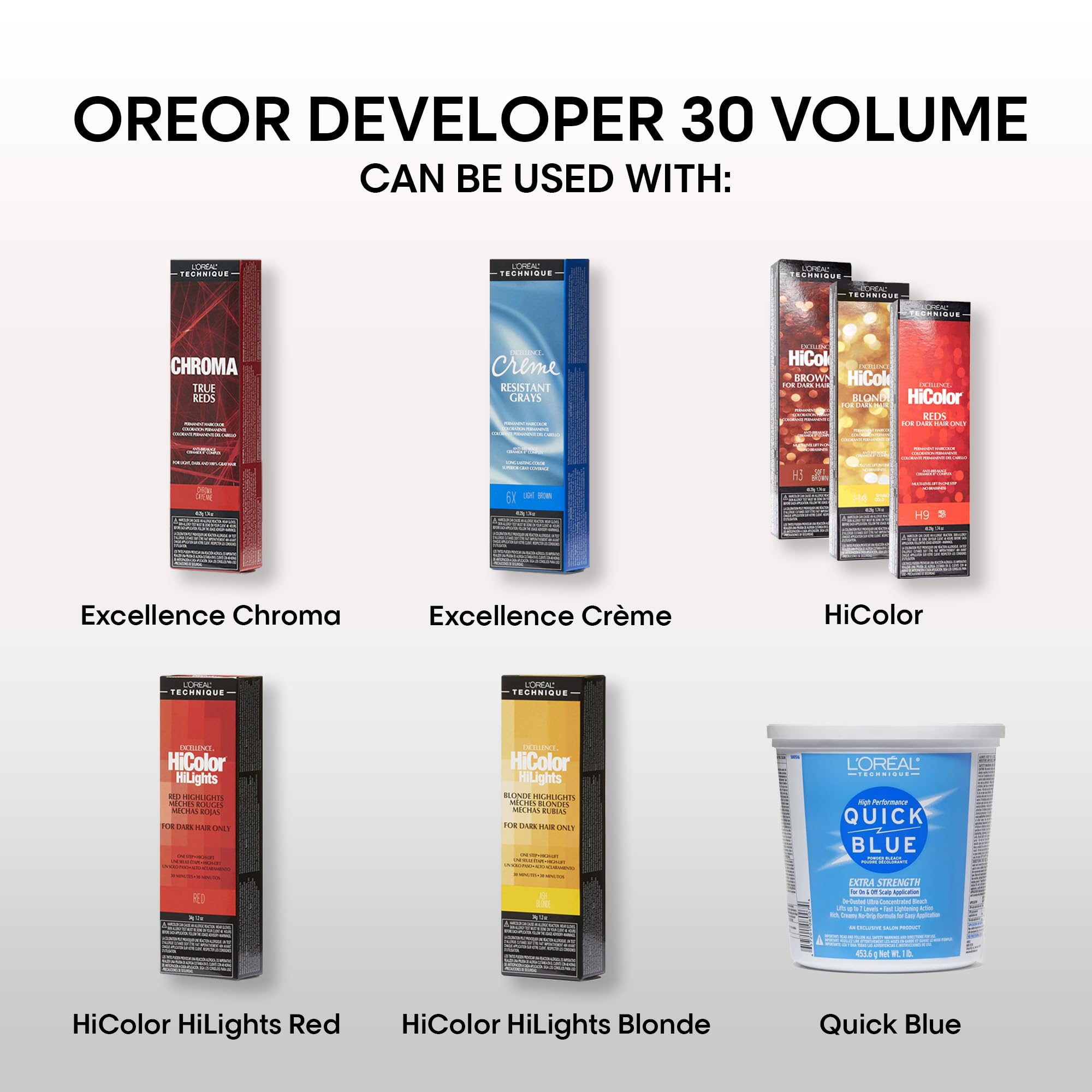 L'oreal Technique Oreor 30 Volume Developer Hair Color Developer Creamy Formula - Thumbnail 3