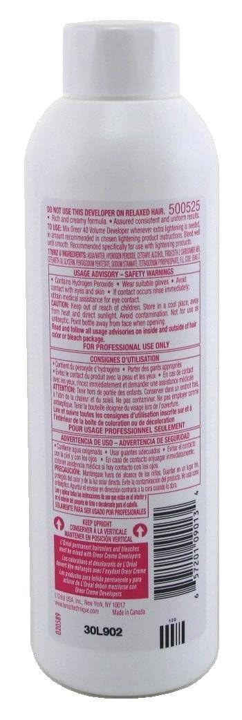 L'oreal Technique Oreor 40 Volume Developer Hair Color Developer Creamy Formula - Thumbnail 3