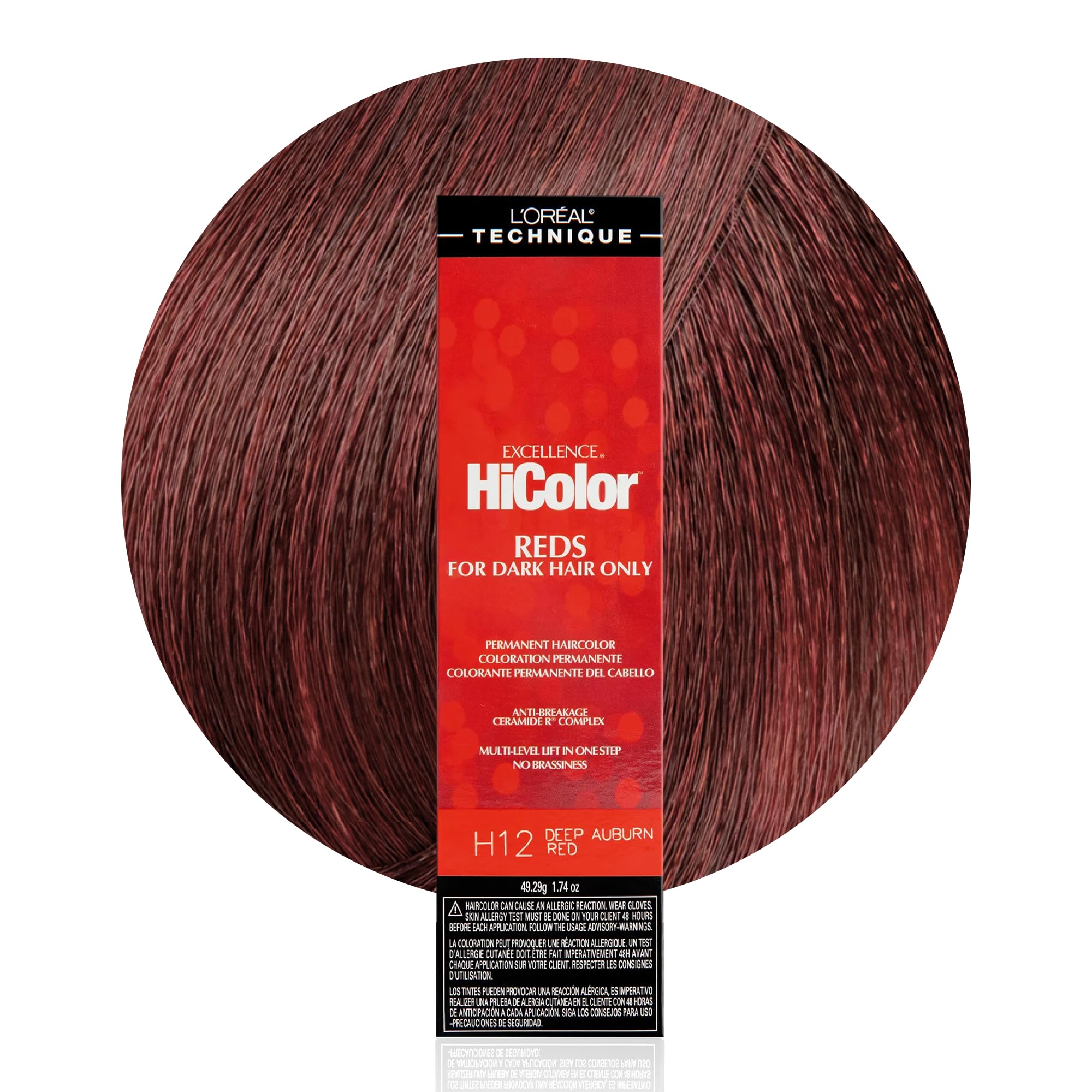 L'oreal Technique Hicolor Reds Permanent Hair Color Lifts Dark Hair In One Step