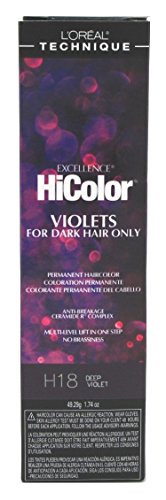 L'oreal Technique Hicolor Violet Black Shades Permanent Hair Color Anti - Thumbnail 2