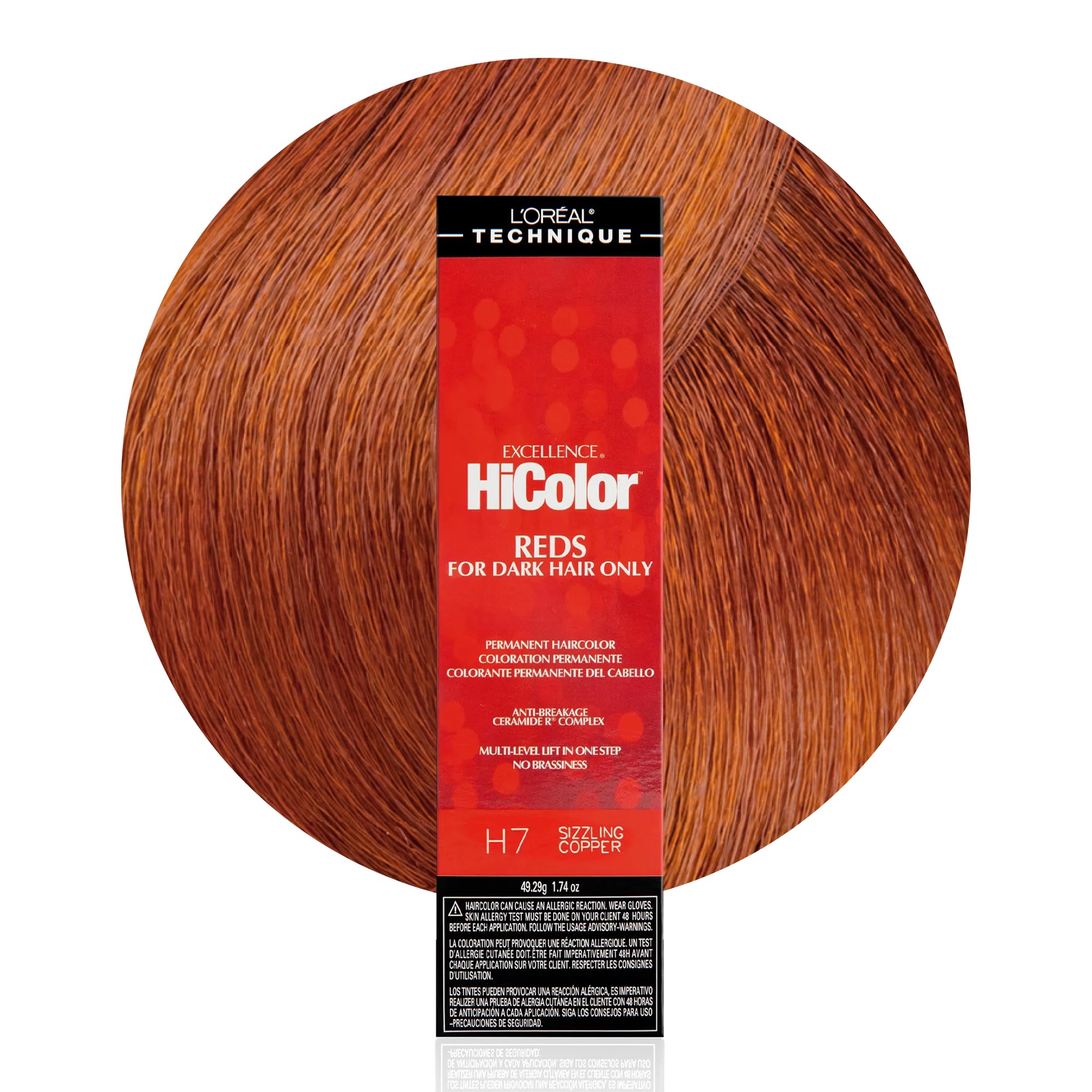 L'oreal Technique Hicolor Reds Permanent Hair Color Lifts Dark Hair In One Step