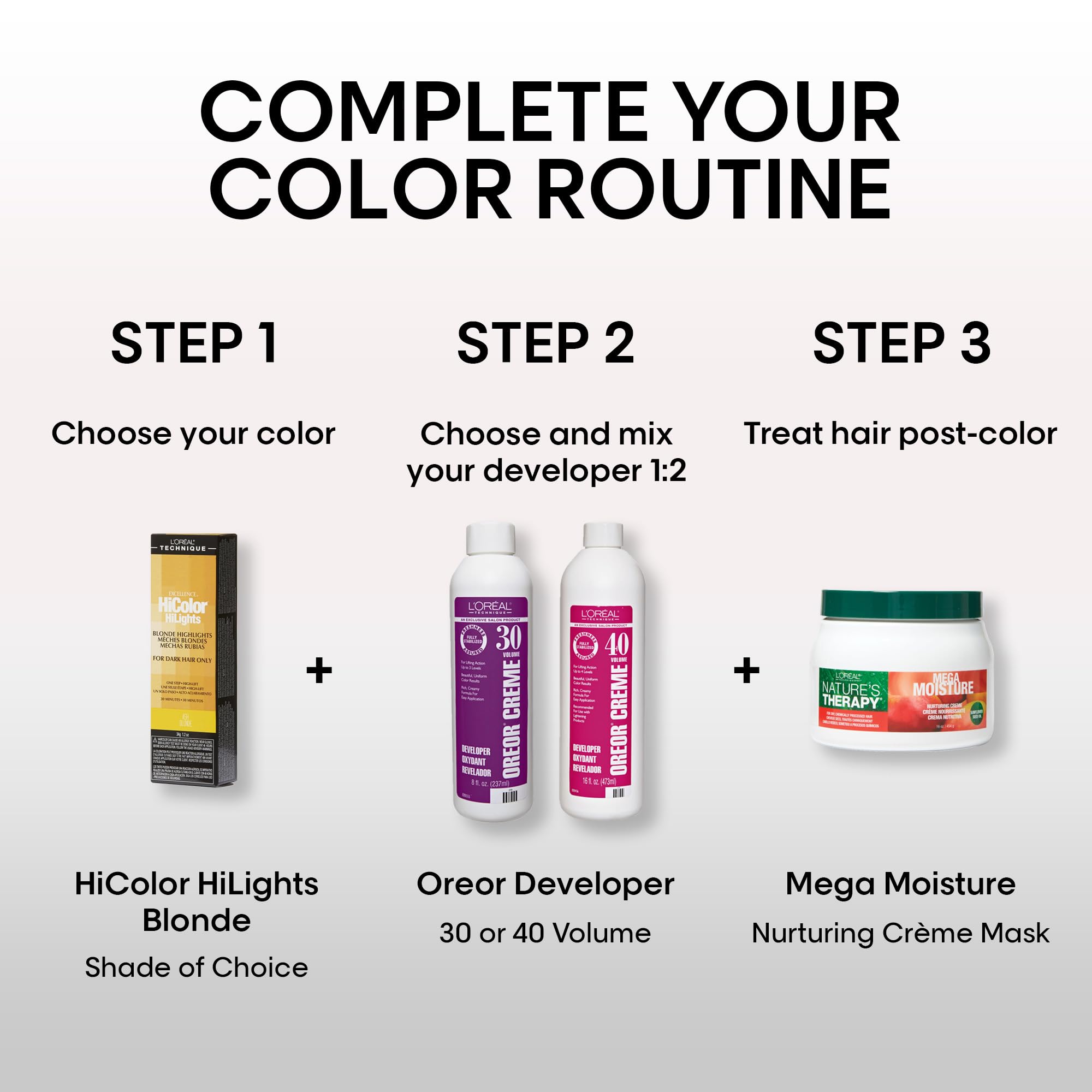 L'oreal Technique Hicolor Blond Hilights Permanent Hair Color for Dark Hair | - Thumbnail 3