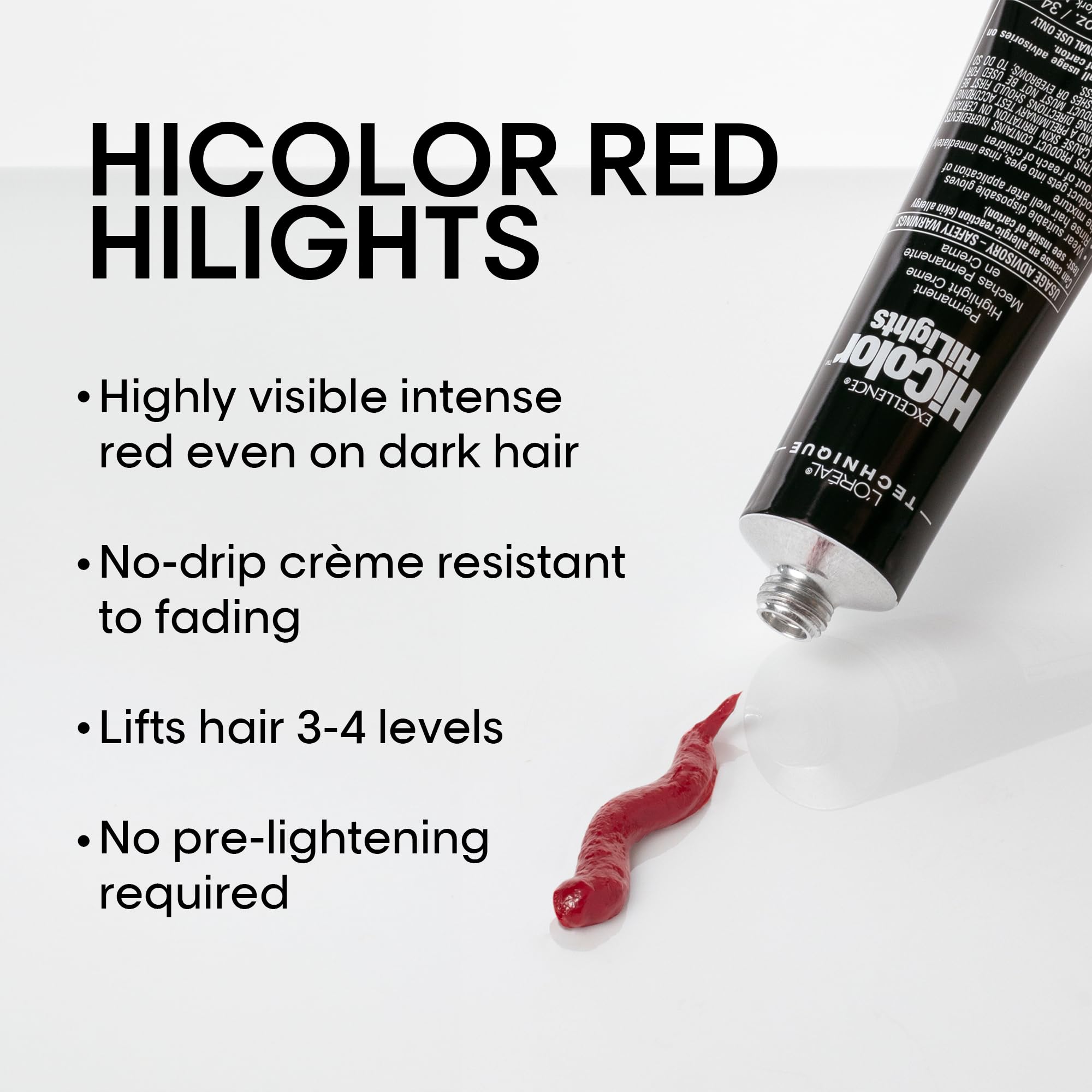 L'oreal Technique Hicolor Red Hilights Permanent Hair Color for Dark Hair | - Thumbnail 2