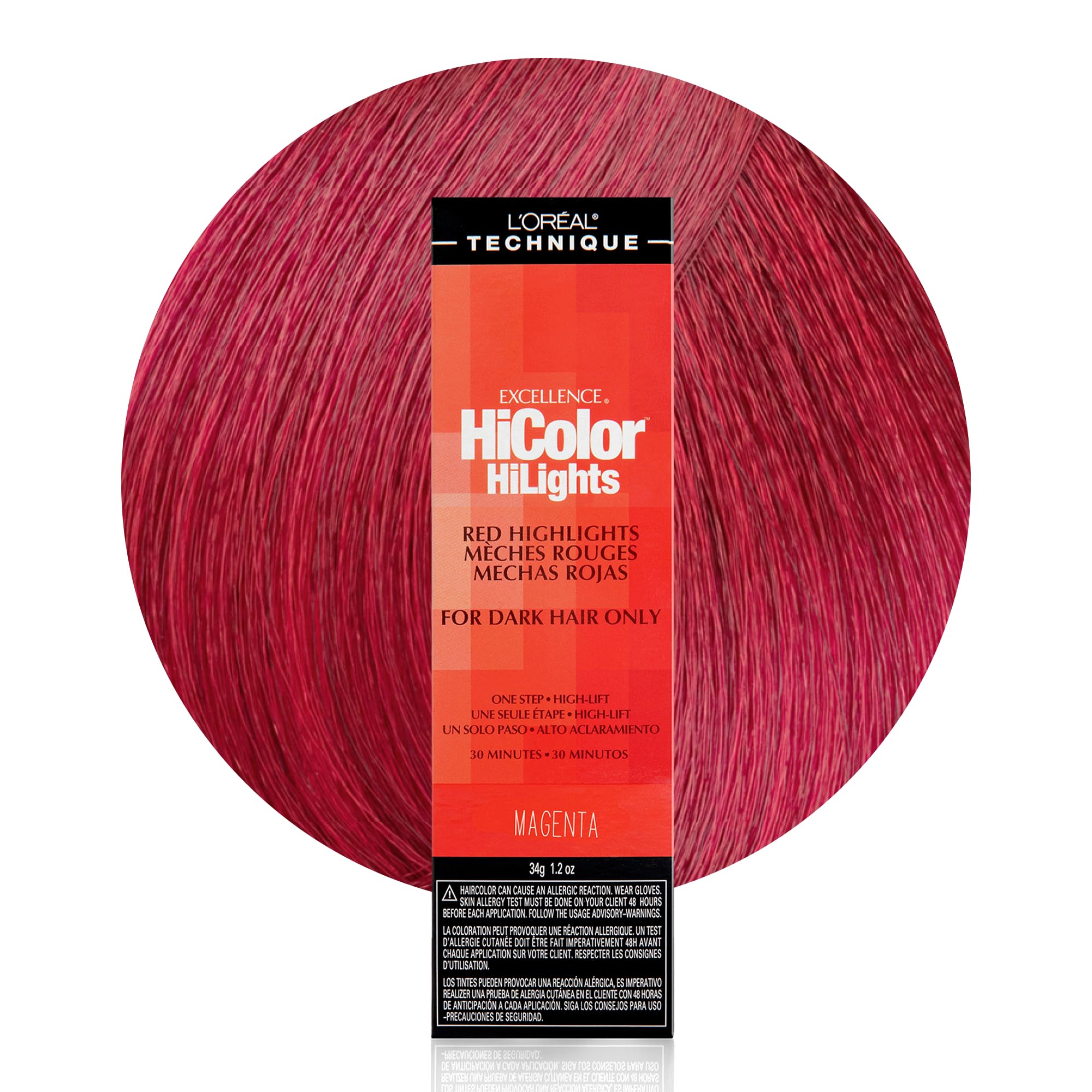 L'oreal Technique Hicolor Red Hilights Permanent Hair Color for Dark Hair |