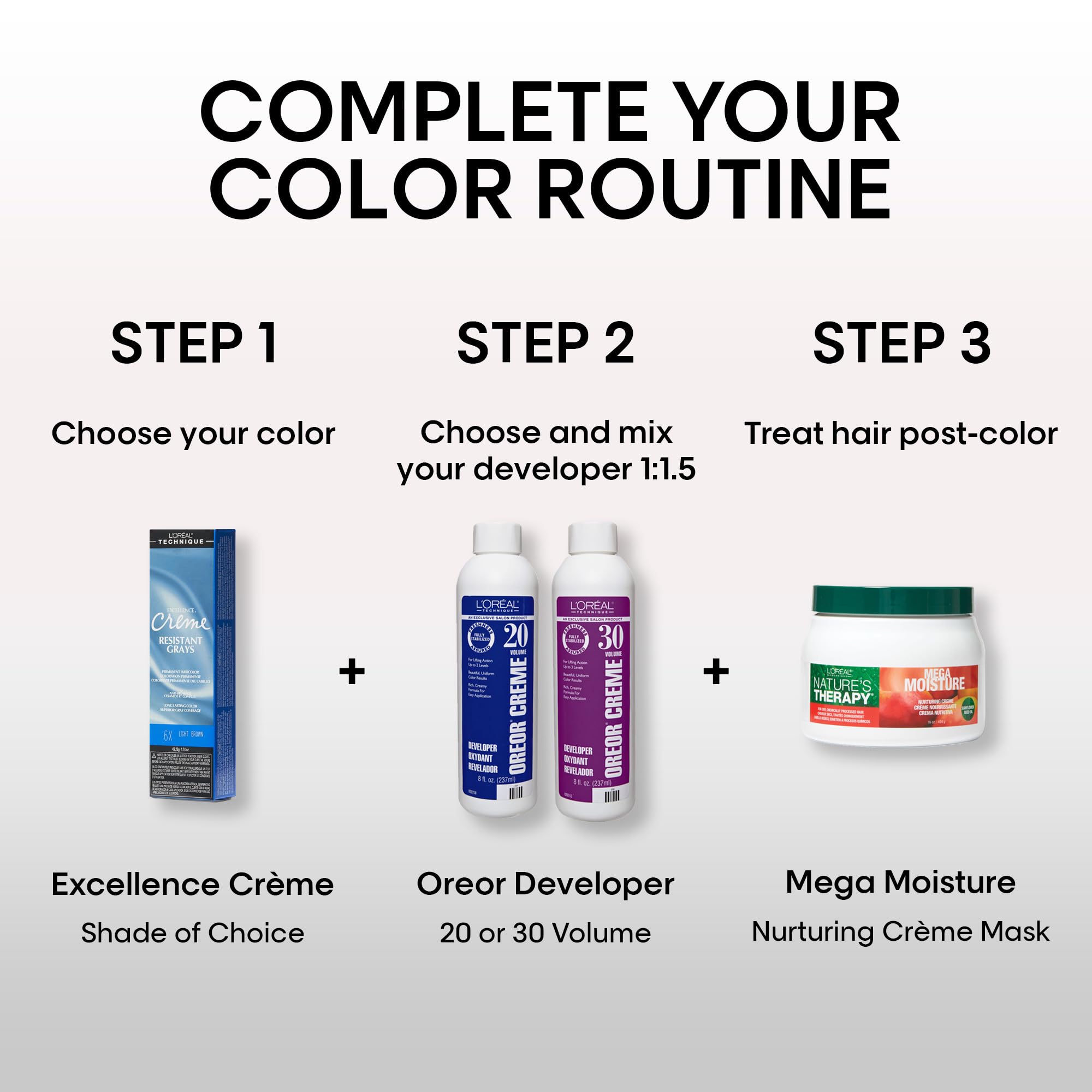 L'oreal Technique Excellence Crème Resistant Grays Permanent Hair Color Max - Thumbnail 3