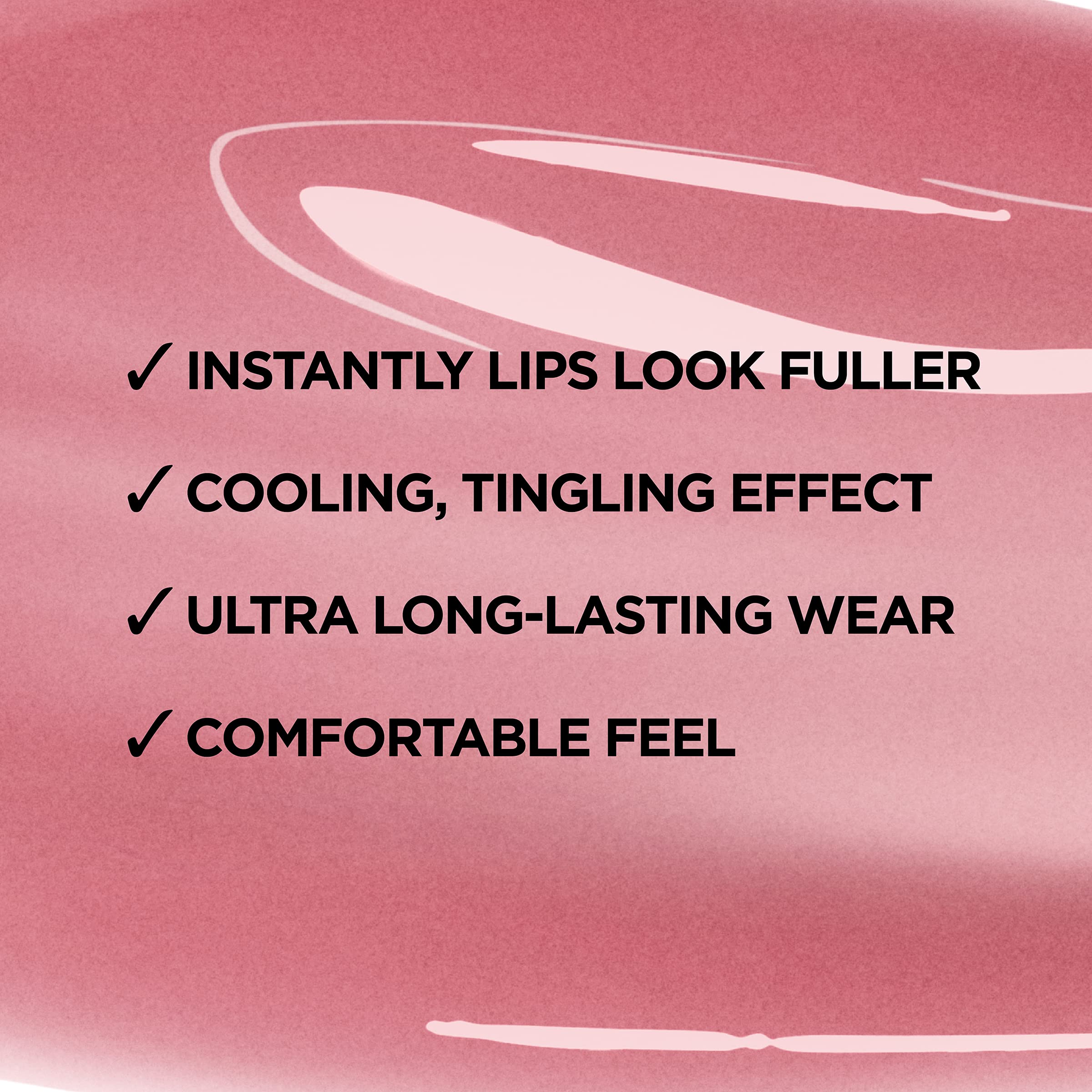 (12-pack) L'Oreal Paris Infallible Pro Gloss Plump Lip Gloss with Hyaluronic Acid, Long Lasting Plumping Shine, Lips Look Instantly Fuller and More Plump, Lucid Glow, 0.21 fl. oz. - Thumbnail 2