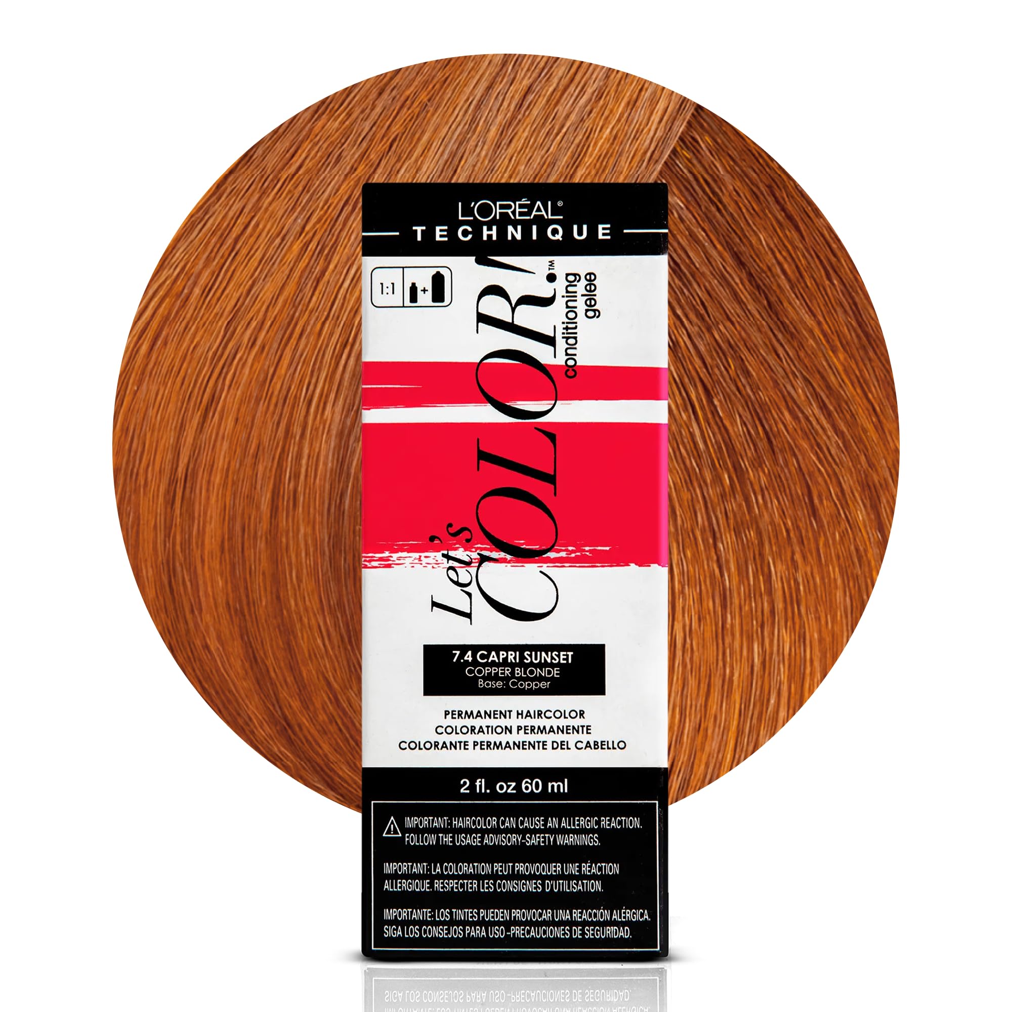 L'oreal Technique Let's Color Conditioning Gelee Permanent Hair Color High (Set)