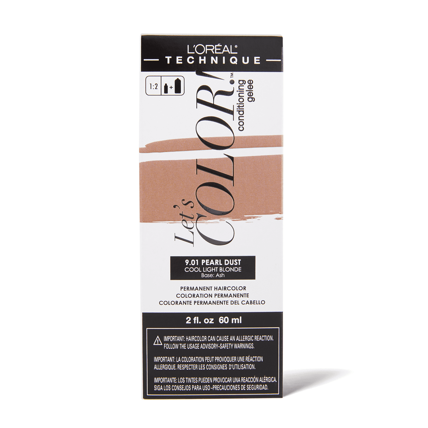 L'oreal Let's Color! Permanent Haircolor 9.01 Pearl Dust 2 oz