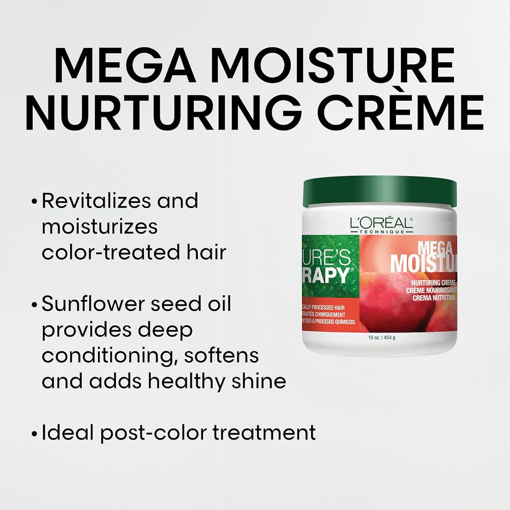 L'oreal Technique Nature's Therapy Mega Moisture Creme Deep Conditioning - Thumbnail 3