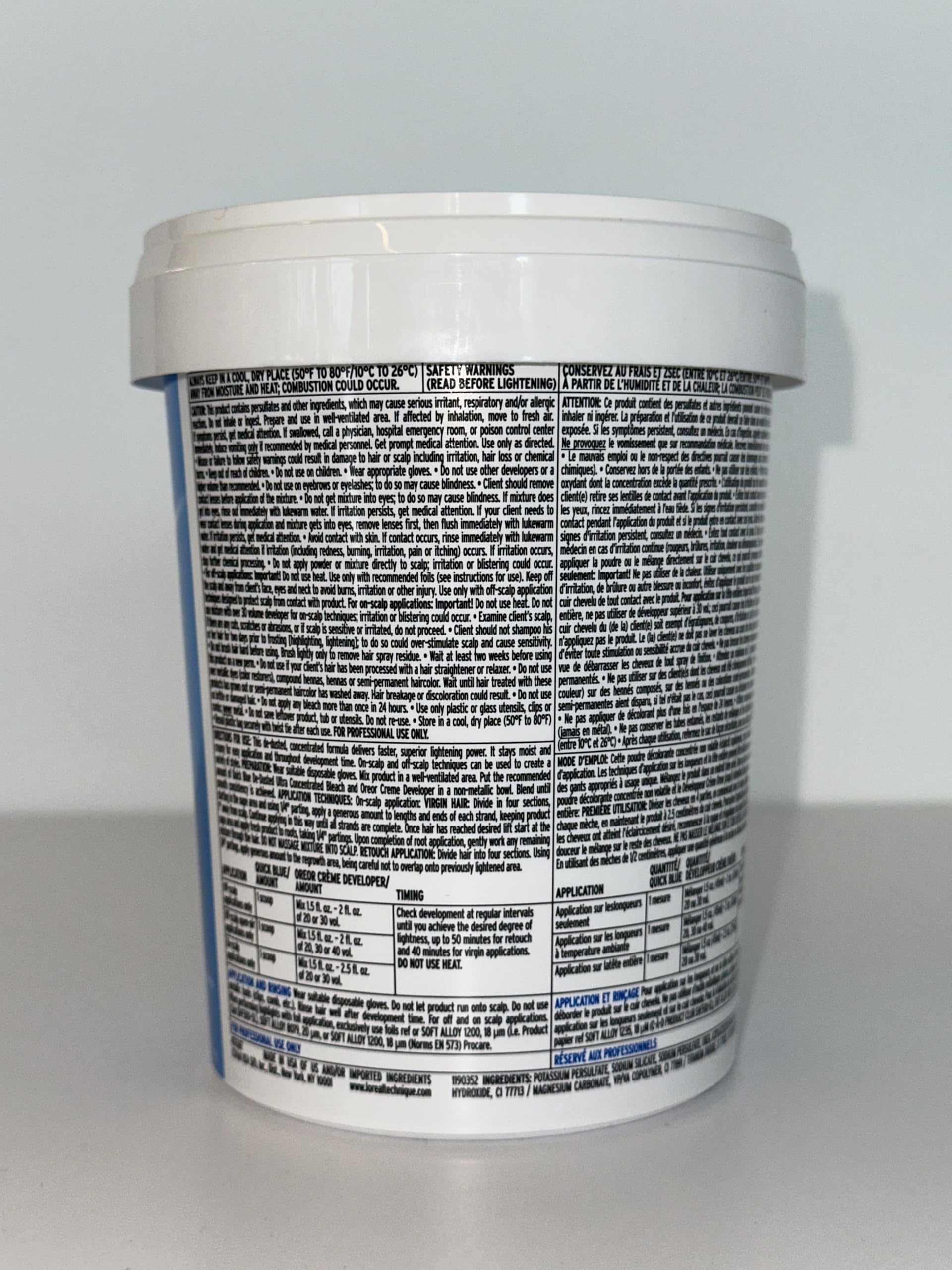 L'oreal Technique Quick Blue High Performance Bleach | Professional Hair - Thumbnail 3