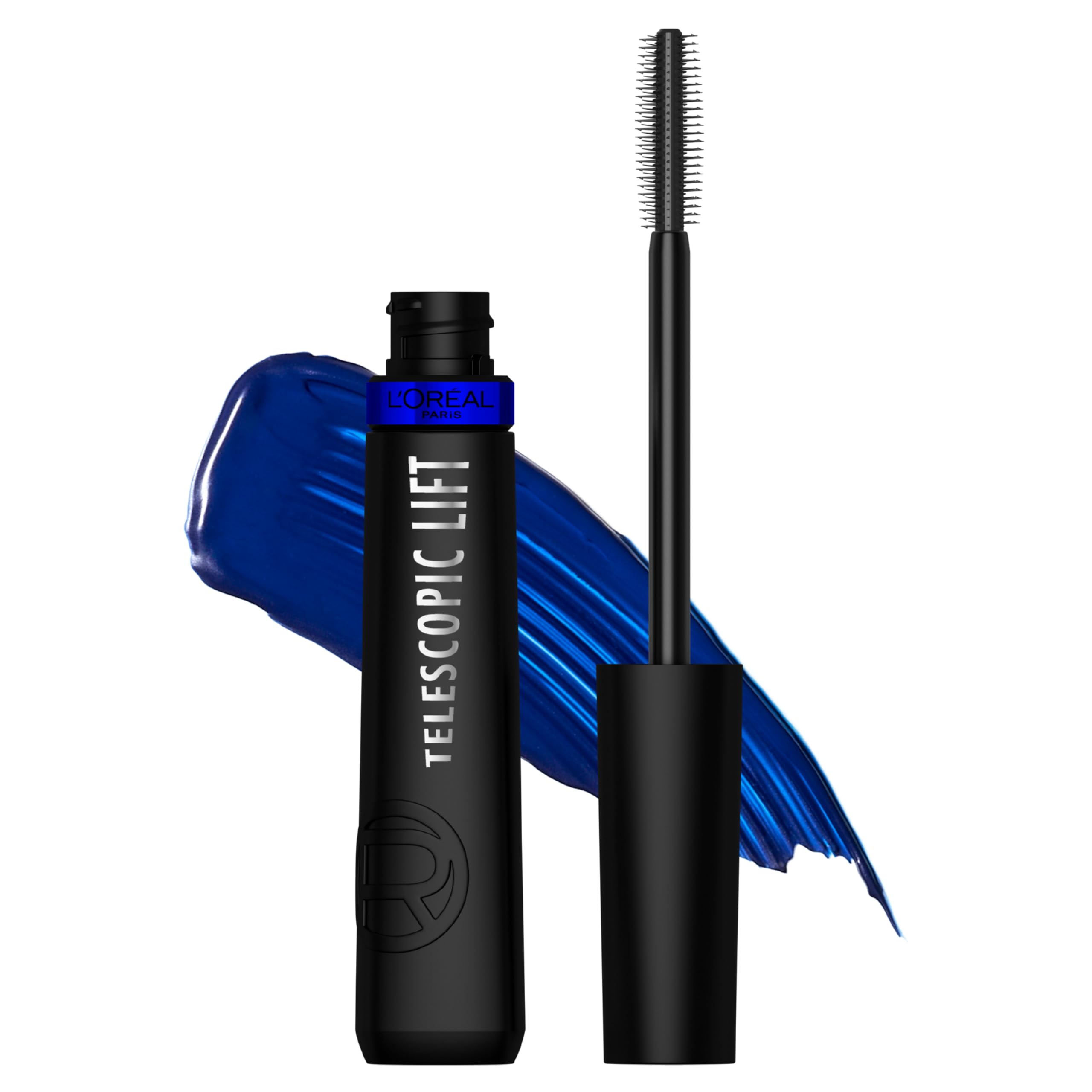 (12-pack) L'Oreal Paris Telescopic Lift Mascara, Lengthening and Volumizing Eye Makeup, Lash Lift with Up to 36HR Wear, Washable, Stellar Blue, 0.33 Fl Oz