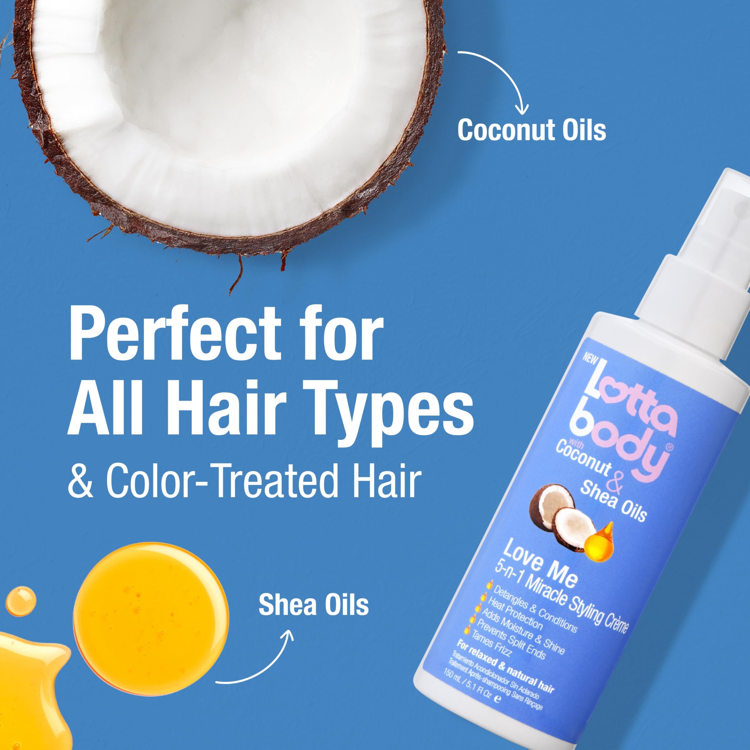 Lottabody Love Me 5 N 1 Miracle Styling Creme With Coconut Shea Oils All Hair - Thumbnail 3