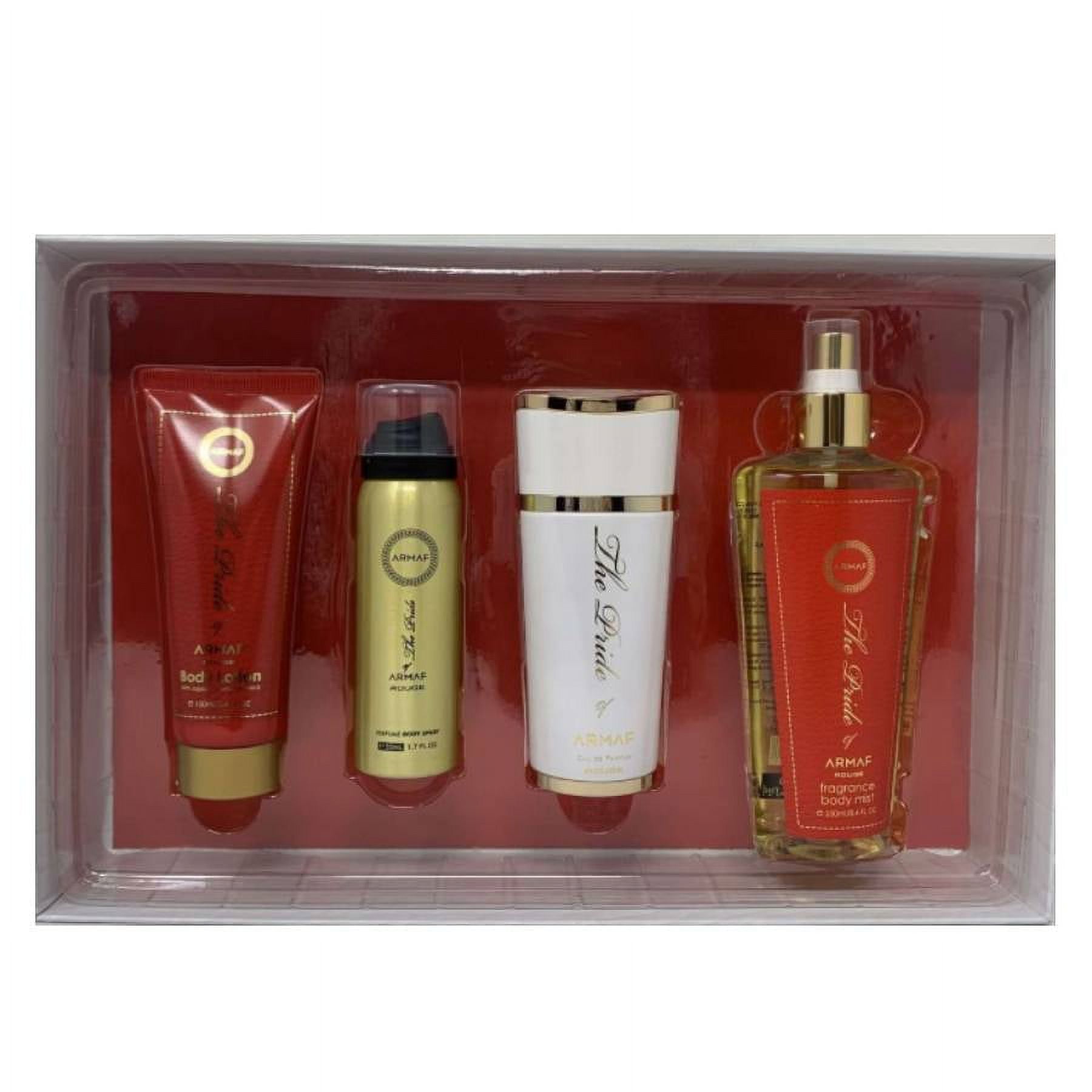 Armaf Pride Rouge +3.4bl+1.7deo+8.4splash For Women EDT Spray 3.4 oz