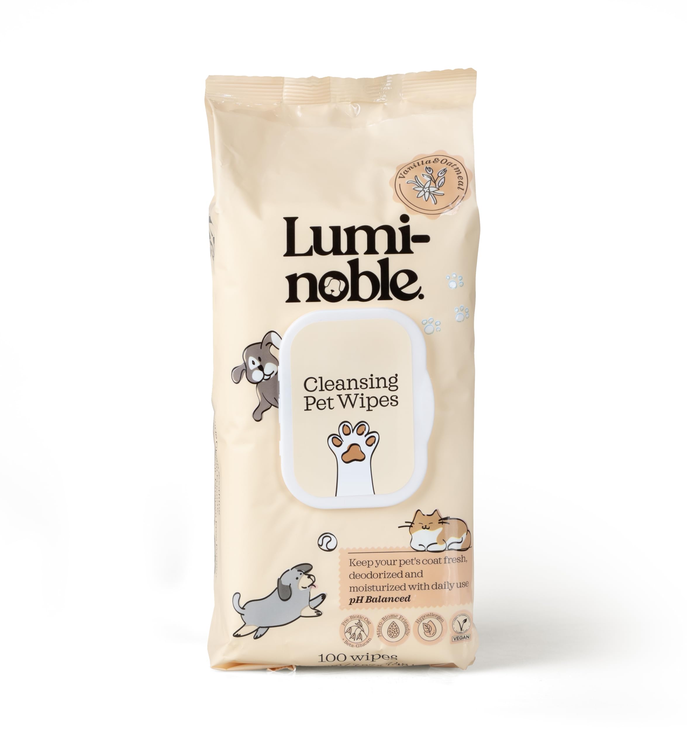 (3-pack) Lumi-Noble Cleansing Pet Wipes